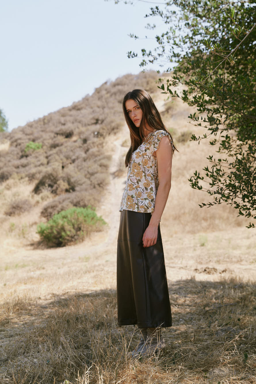 Floral Printed Ruffle Top