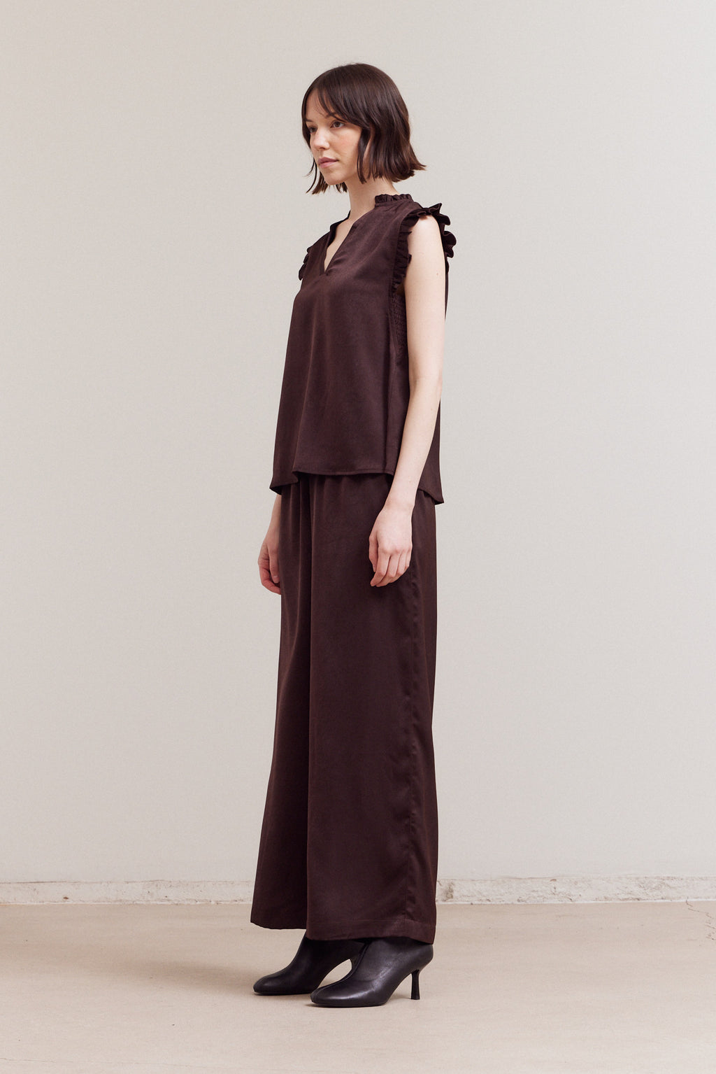 Casual Banding Wide Pants