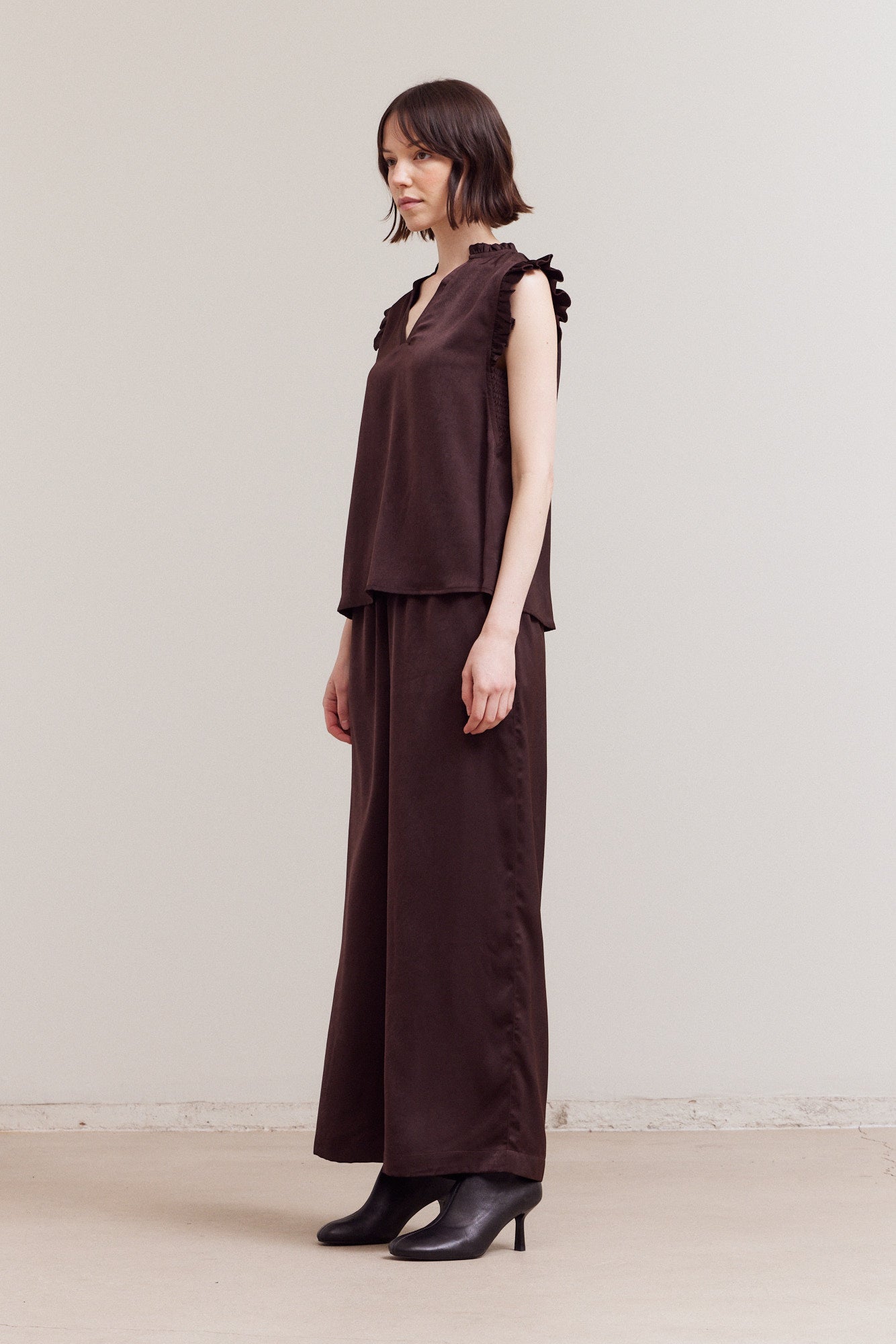 Casual Banding Wide Pants