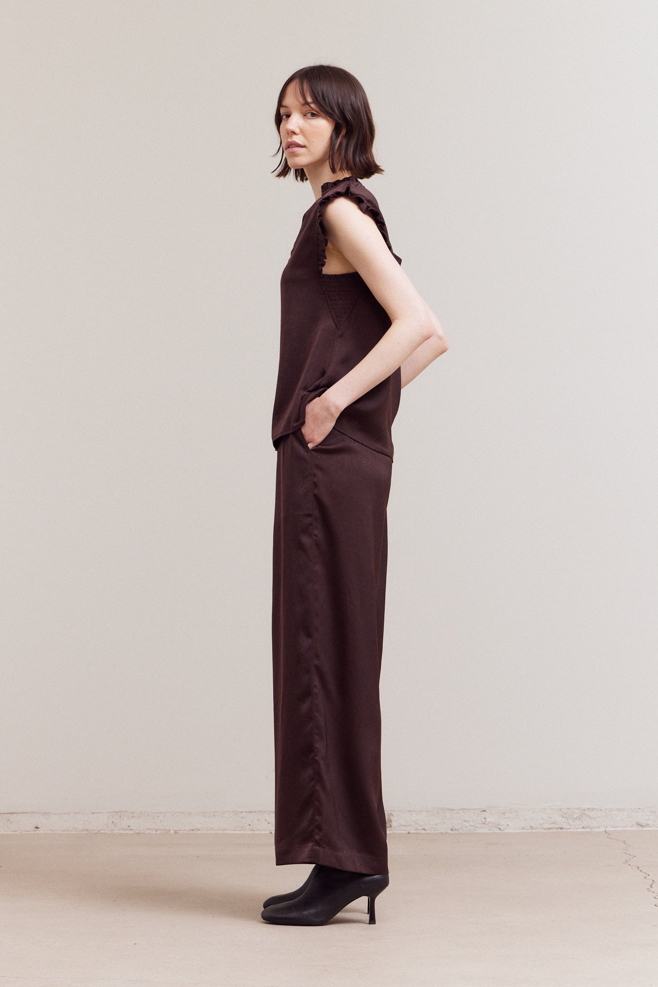 Casual Banding Wide Pants