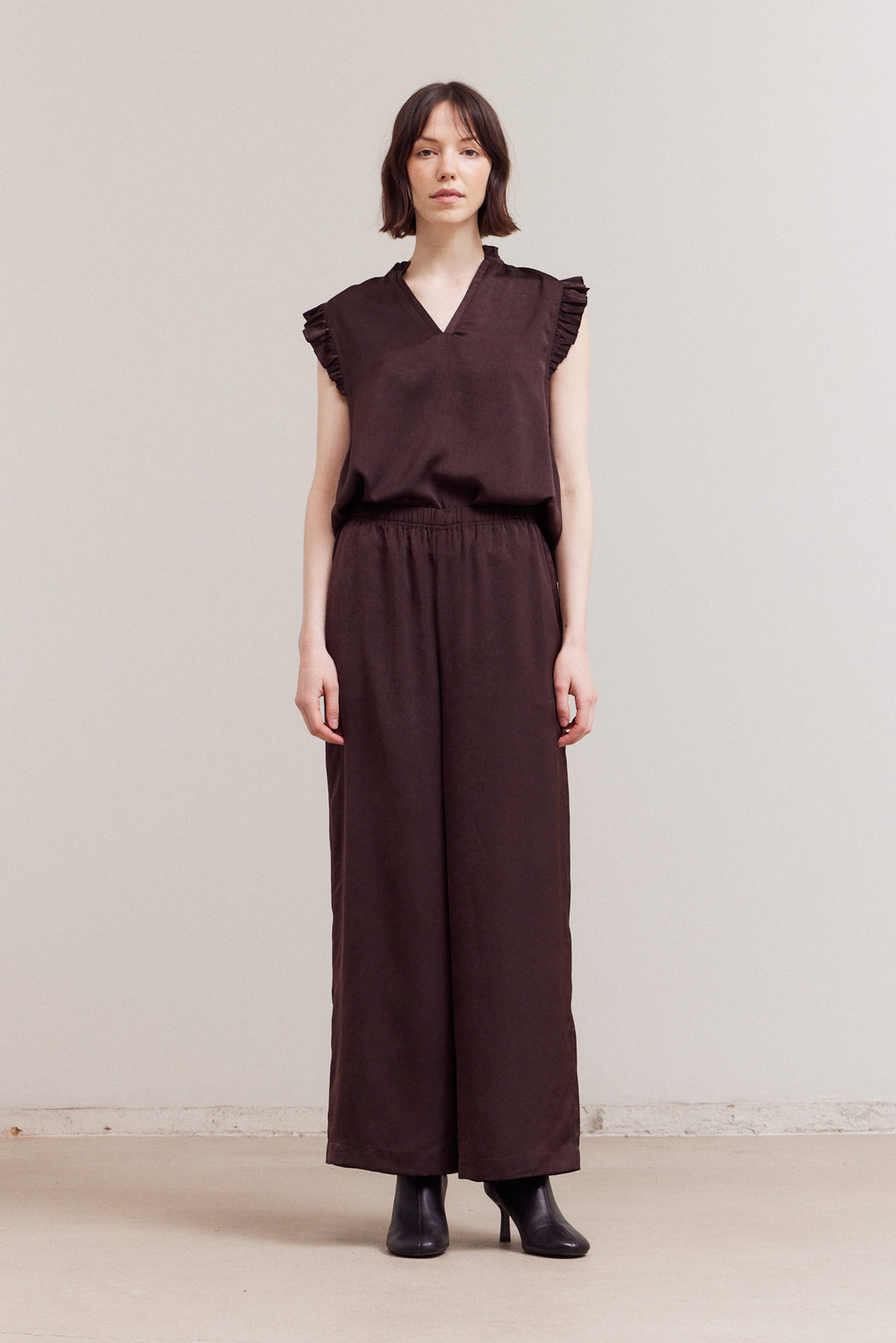 Casual Banding Wide Pants