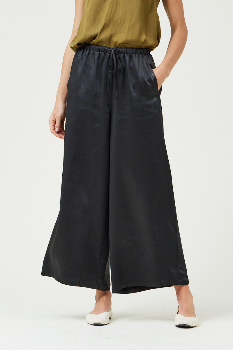 Wide Leg Satin Pants