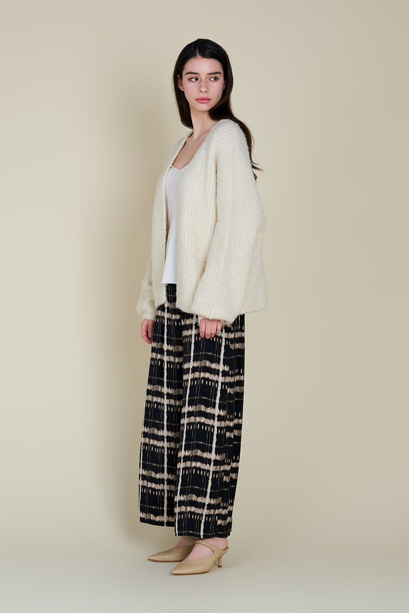 Curly Yarn Cardigan