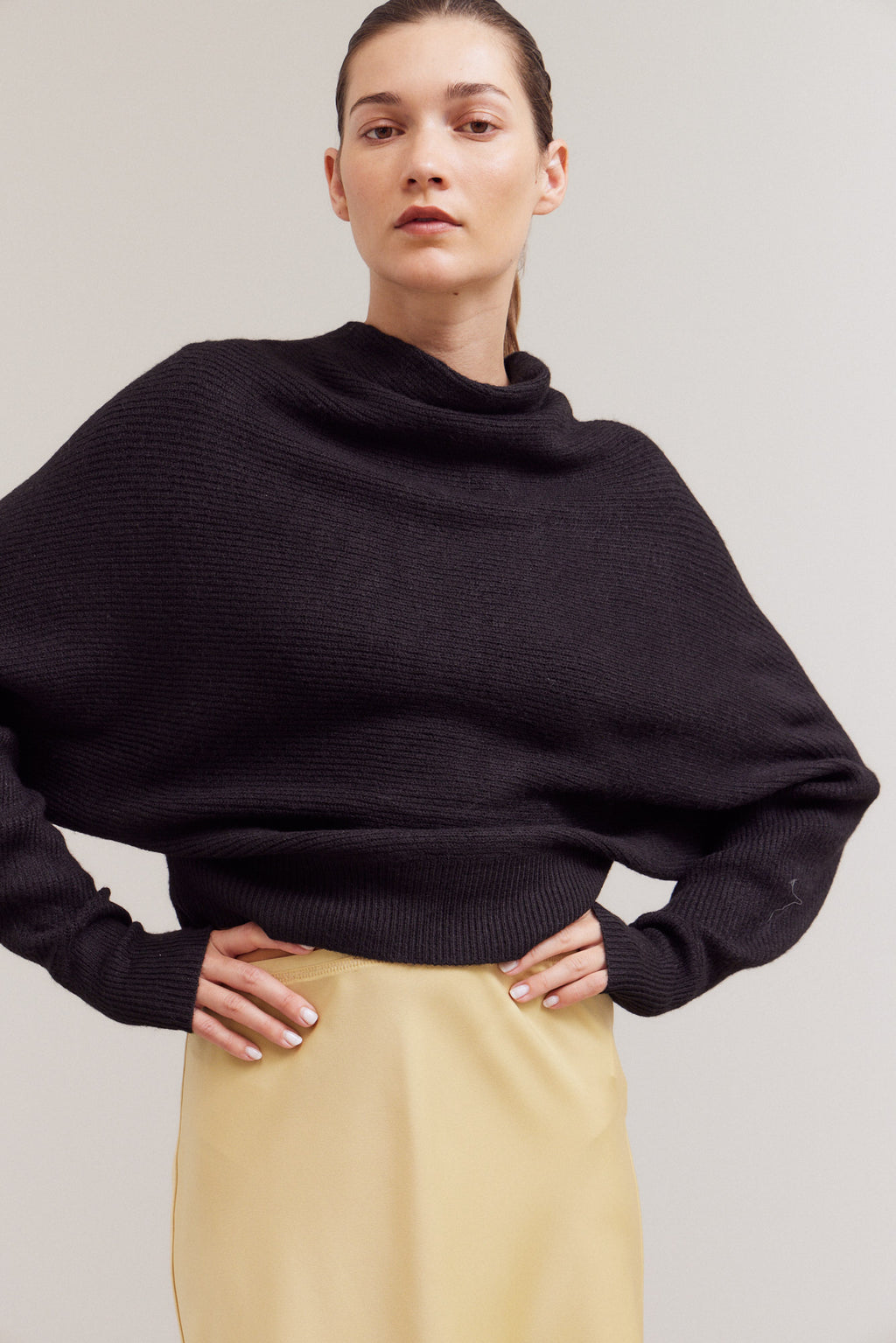 Cowl Neck Batwing Sweater