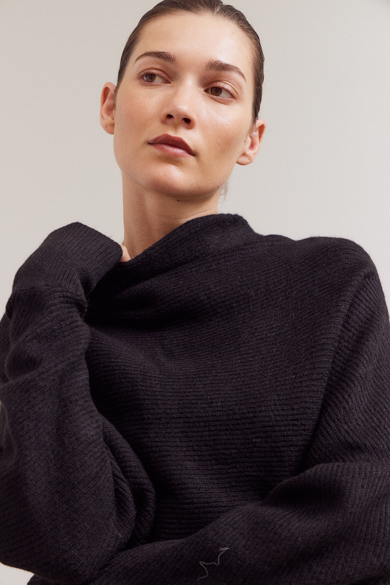 Cowl Neck Batwing Sweater