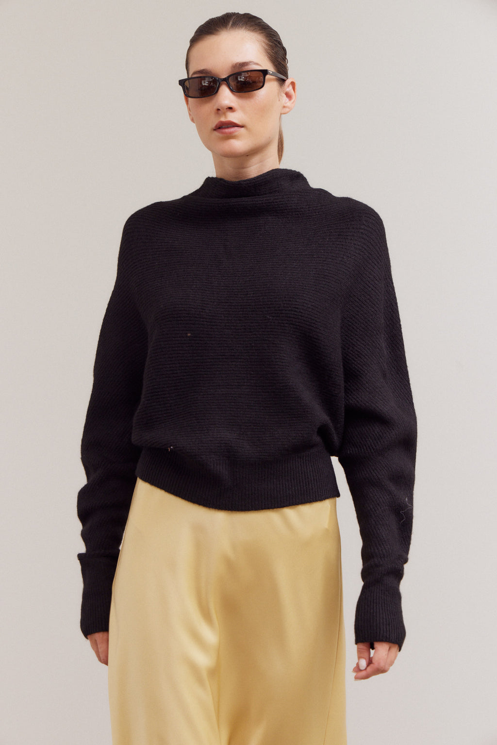 Cowl Neck Batwing Sweater