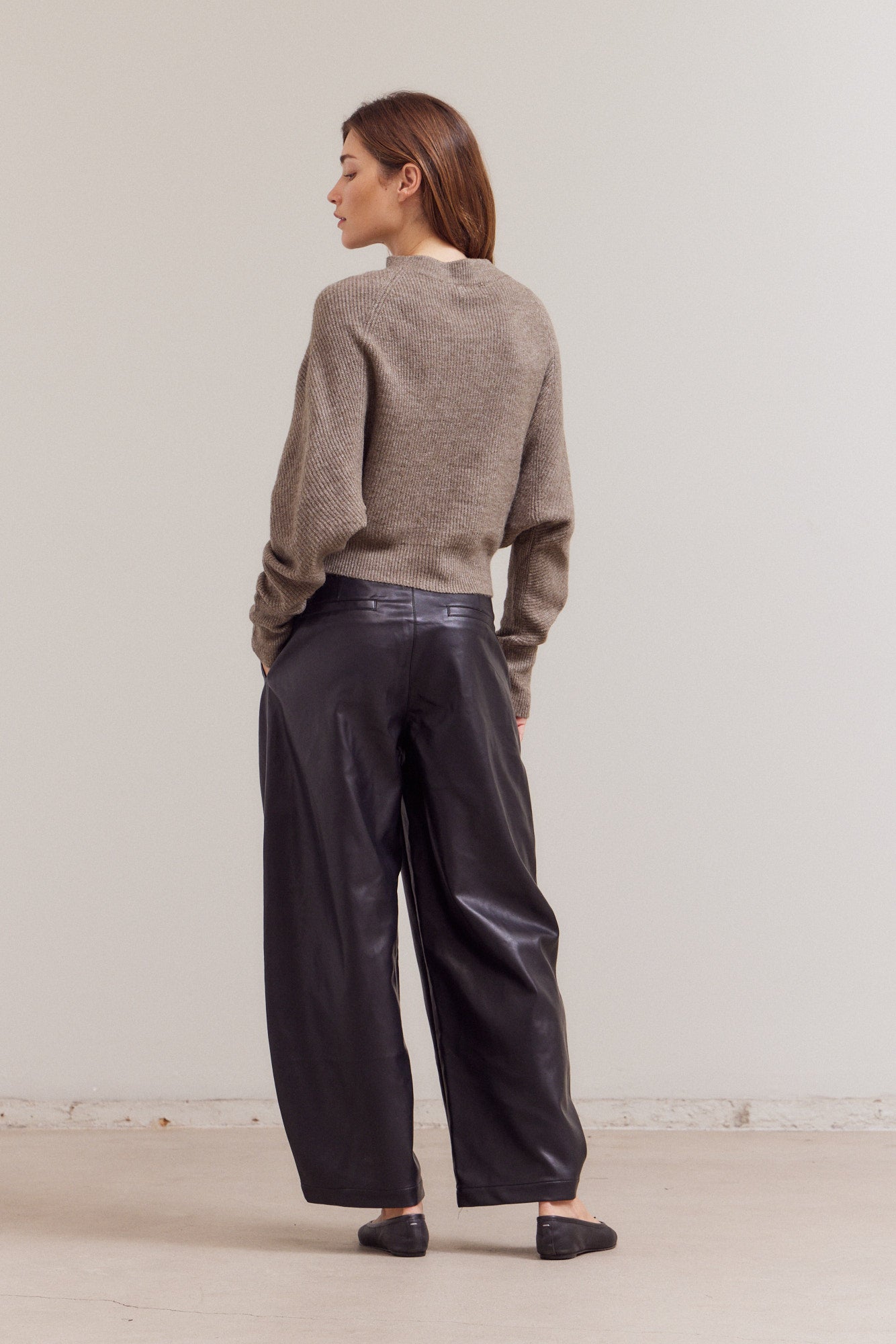 Cowl Neck Batwing Sweater