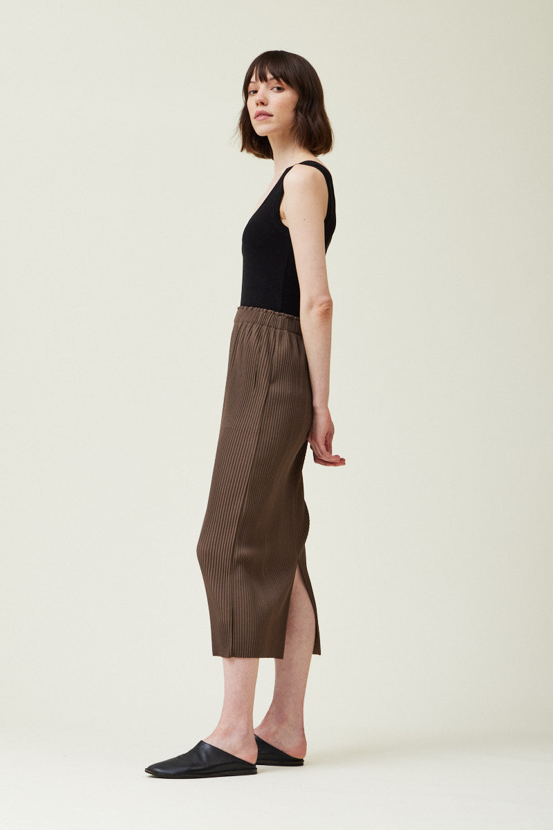 Pleated Midi Skirt