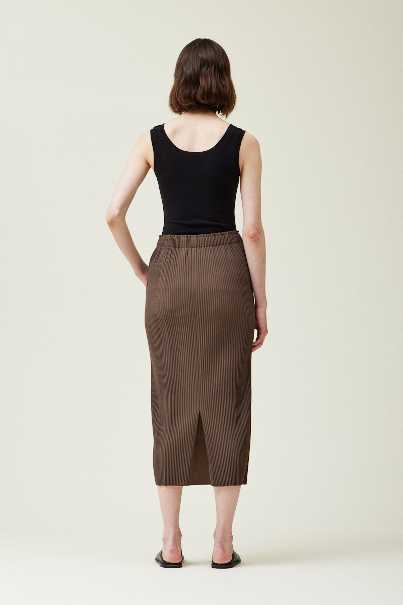 Pleated Midi Skirt