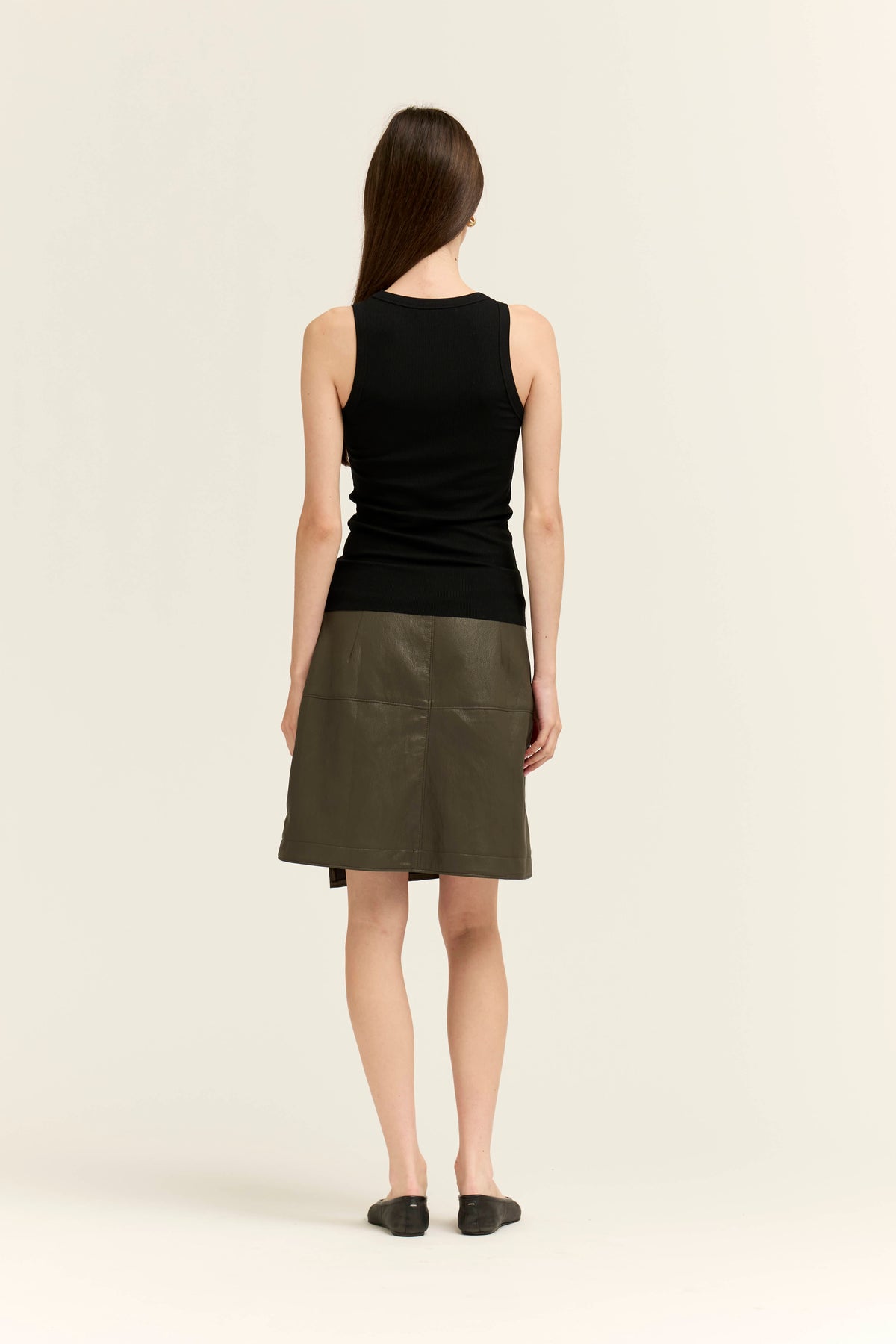 Vegan Leather Skirt