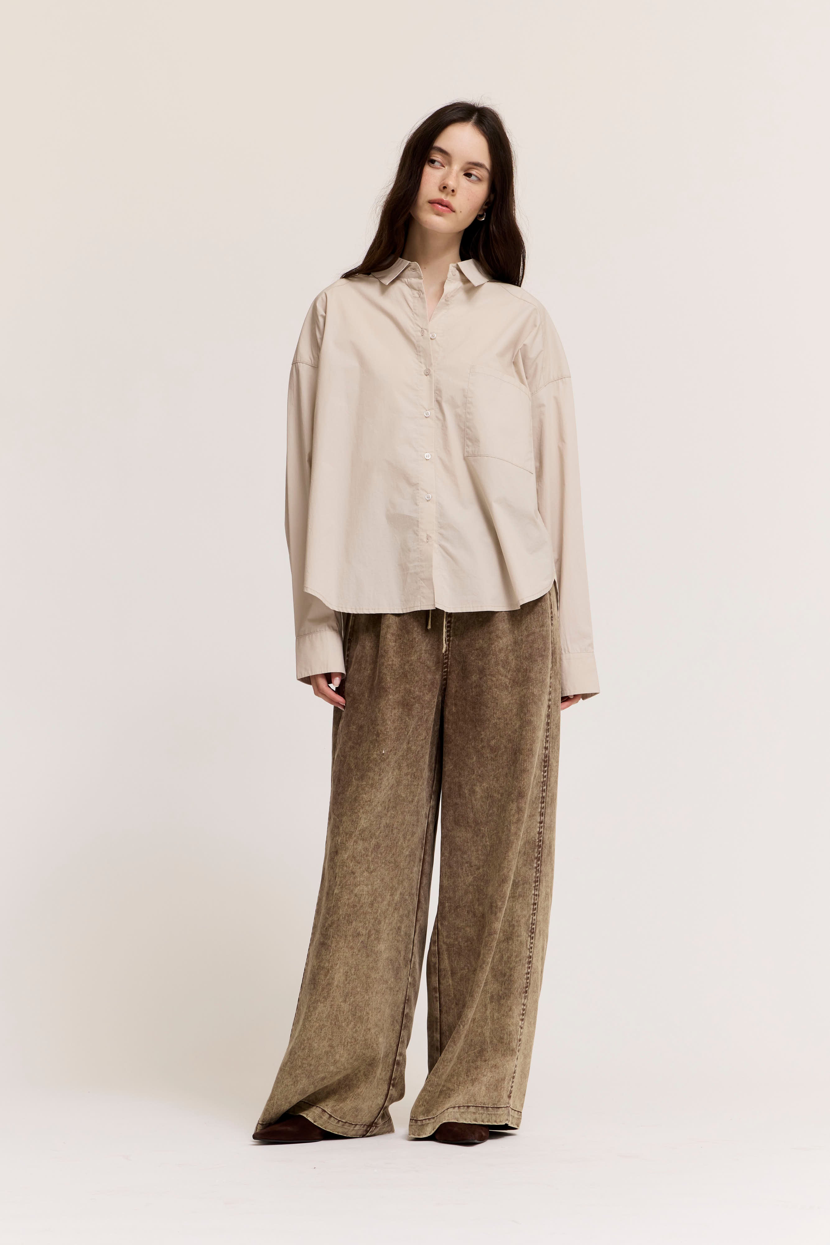 Poplin Shirt in Dust