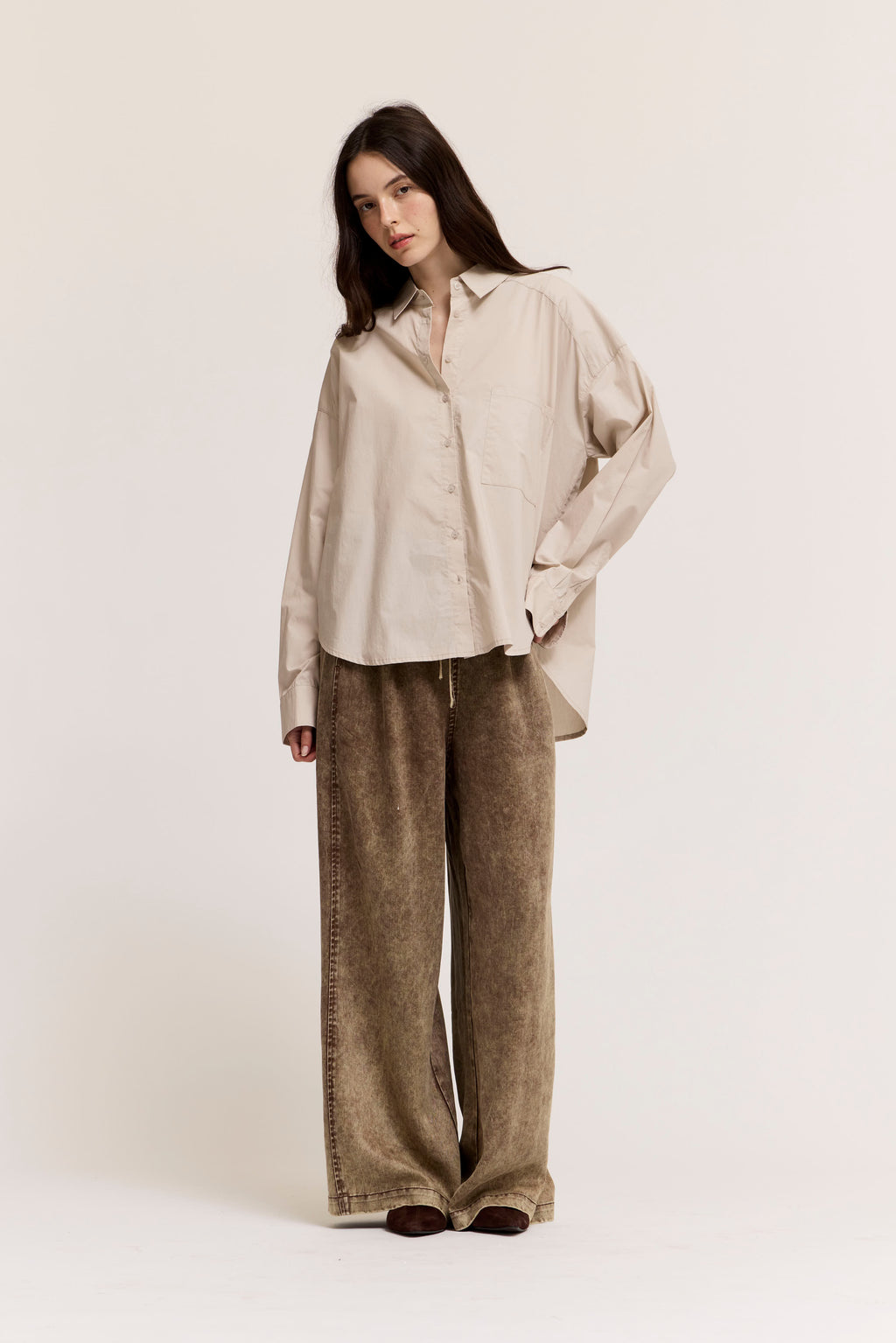 Poplin Shirt in Dust