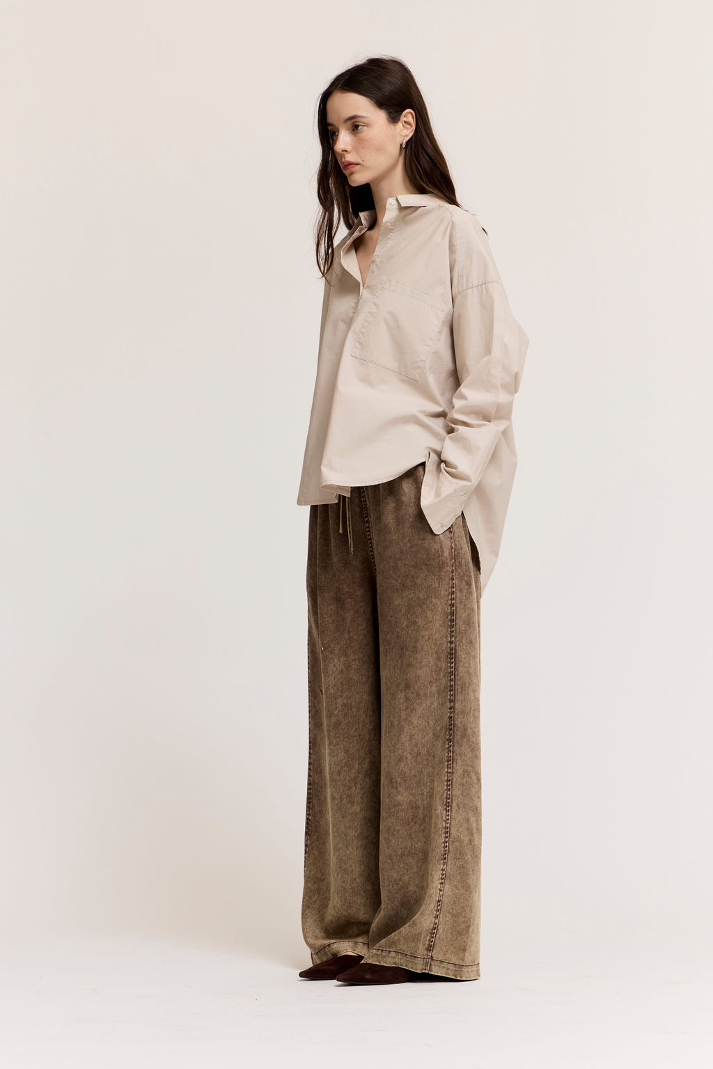Poplin Shirt in Dust