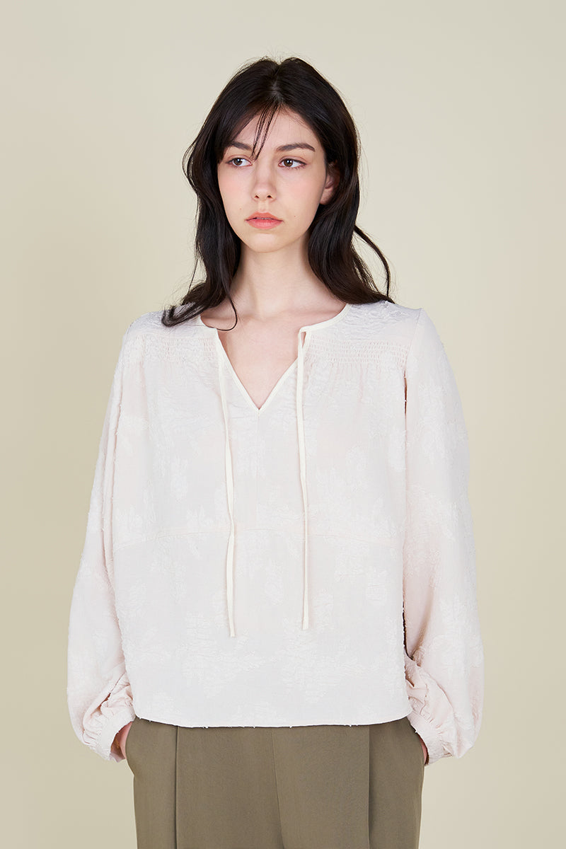 Jacquard Texture Blouse