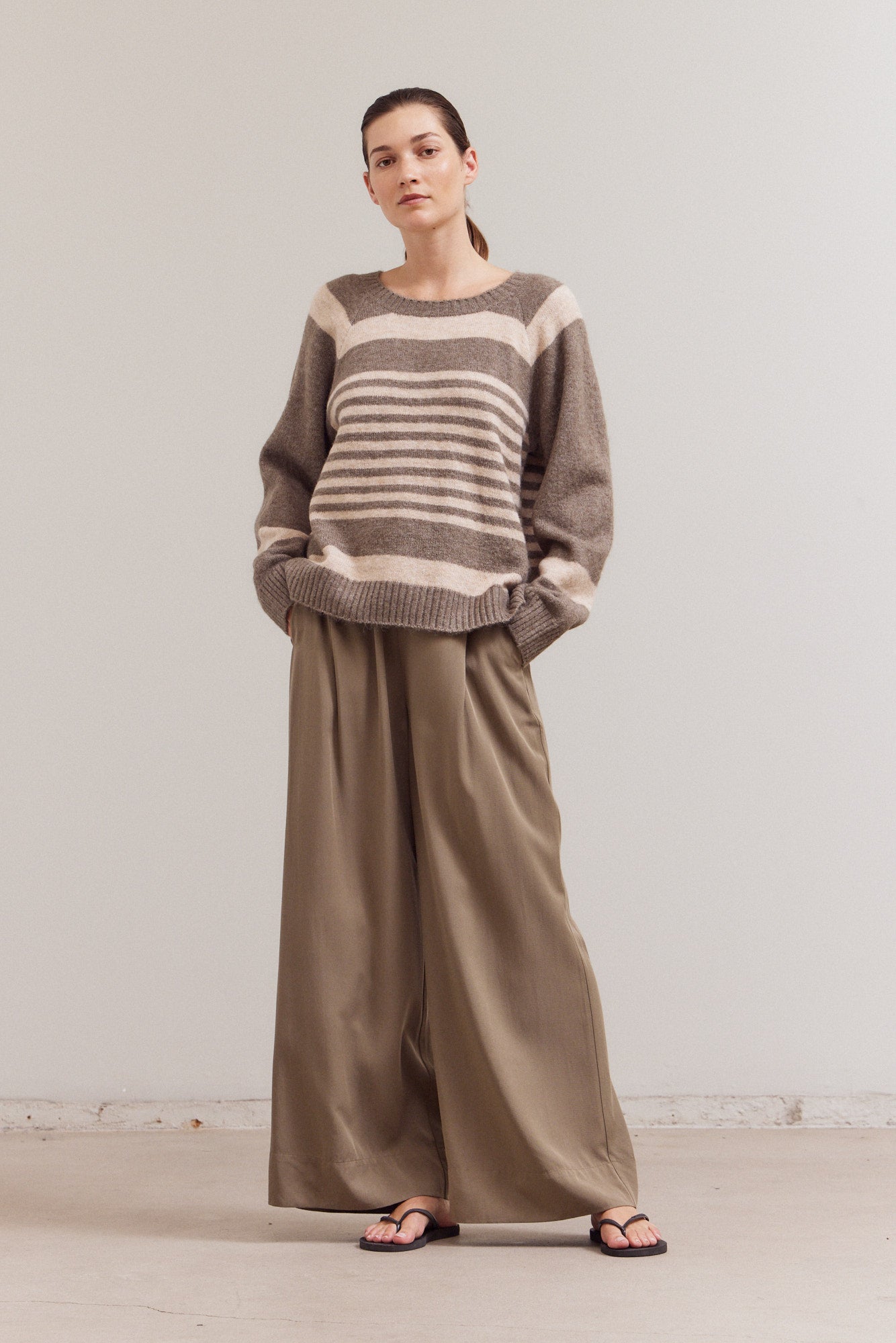 Wide Leg Tencel Pants