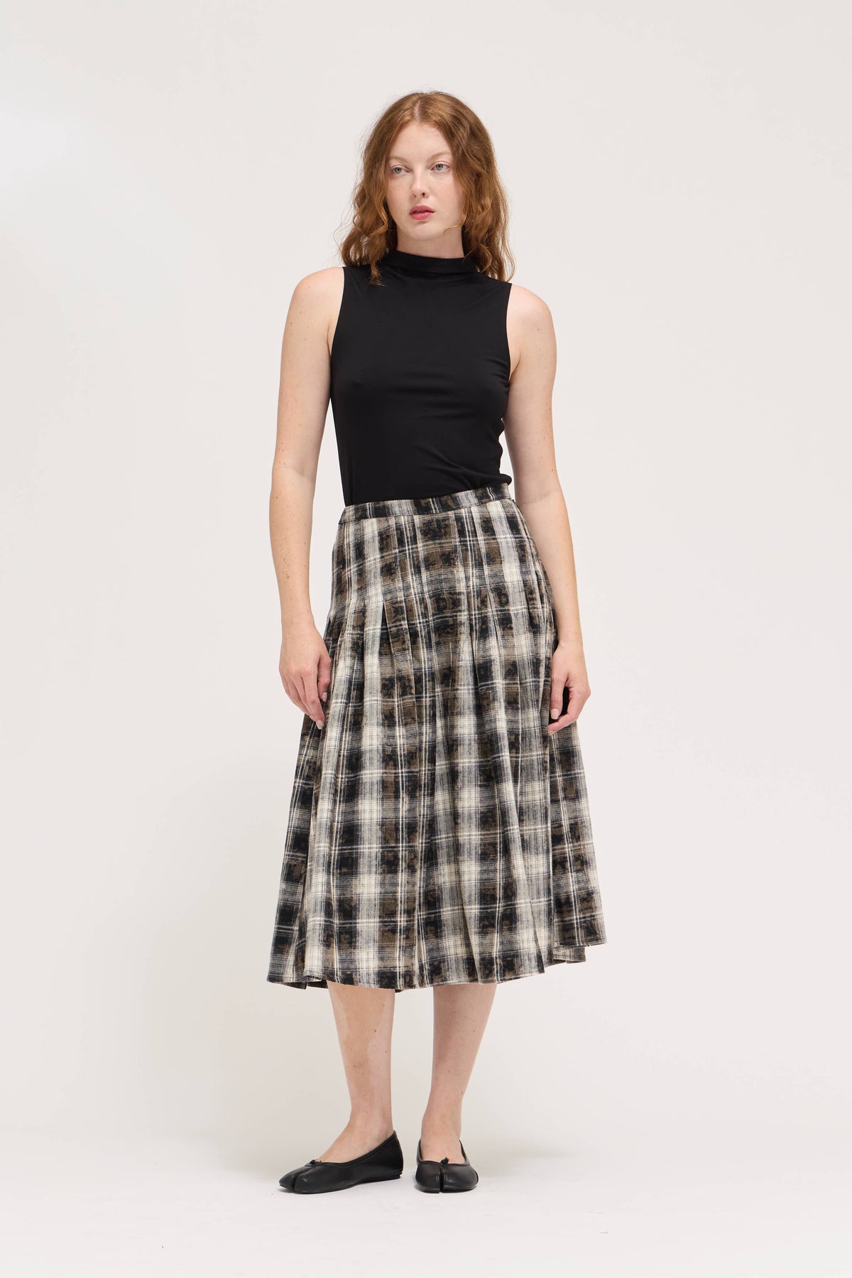 Mock Neck Modal Tank in Black