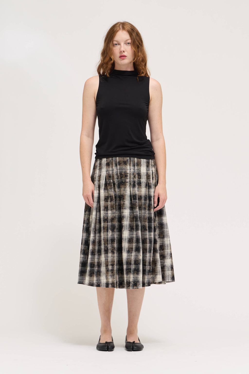 Mock Neck Modal Tank in Black