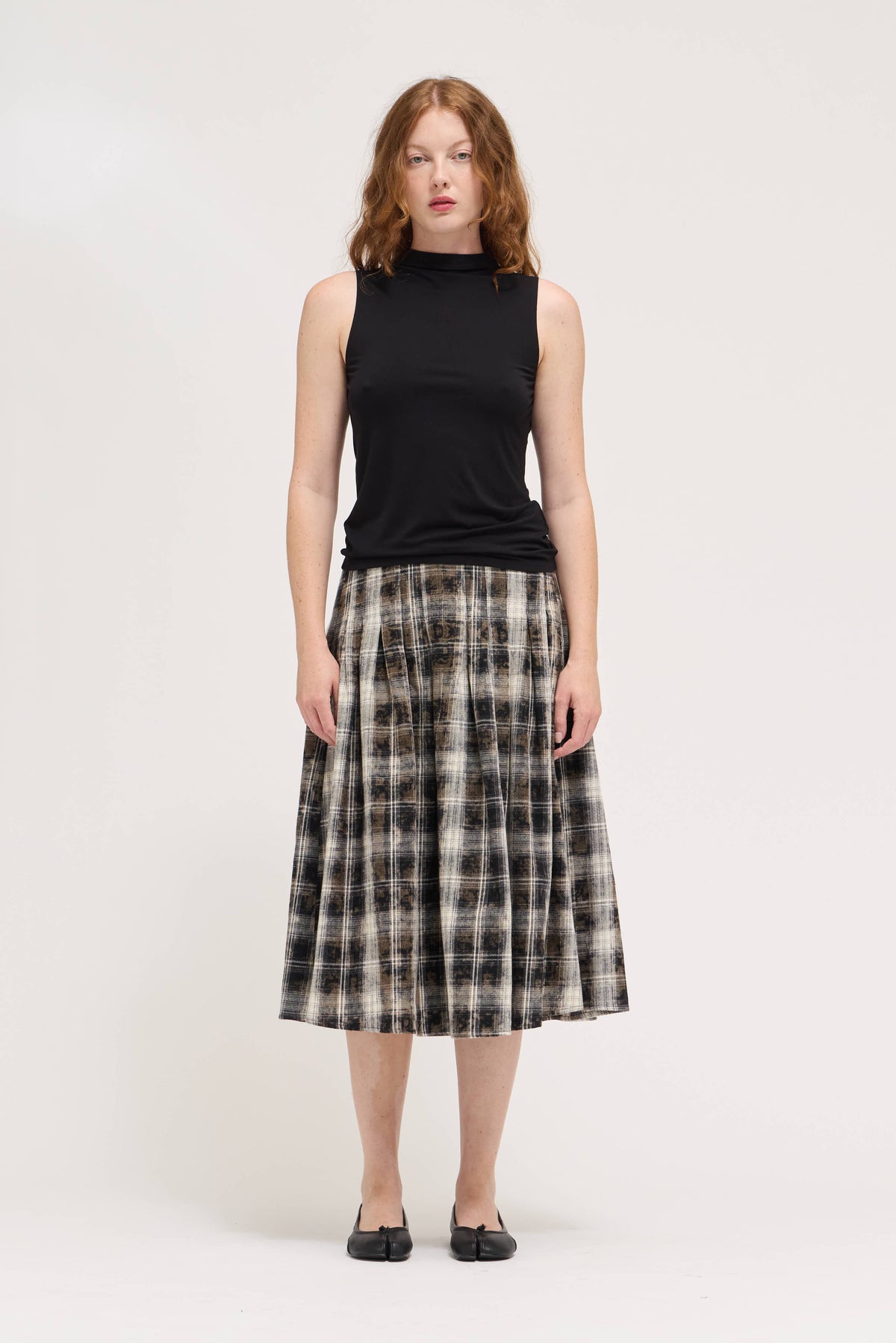 Mock Neck Modal Tank in Black