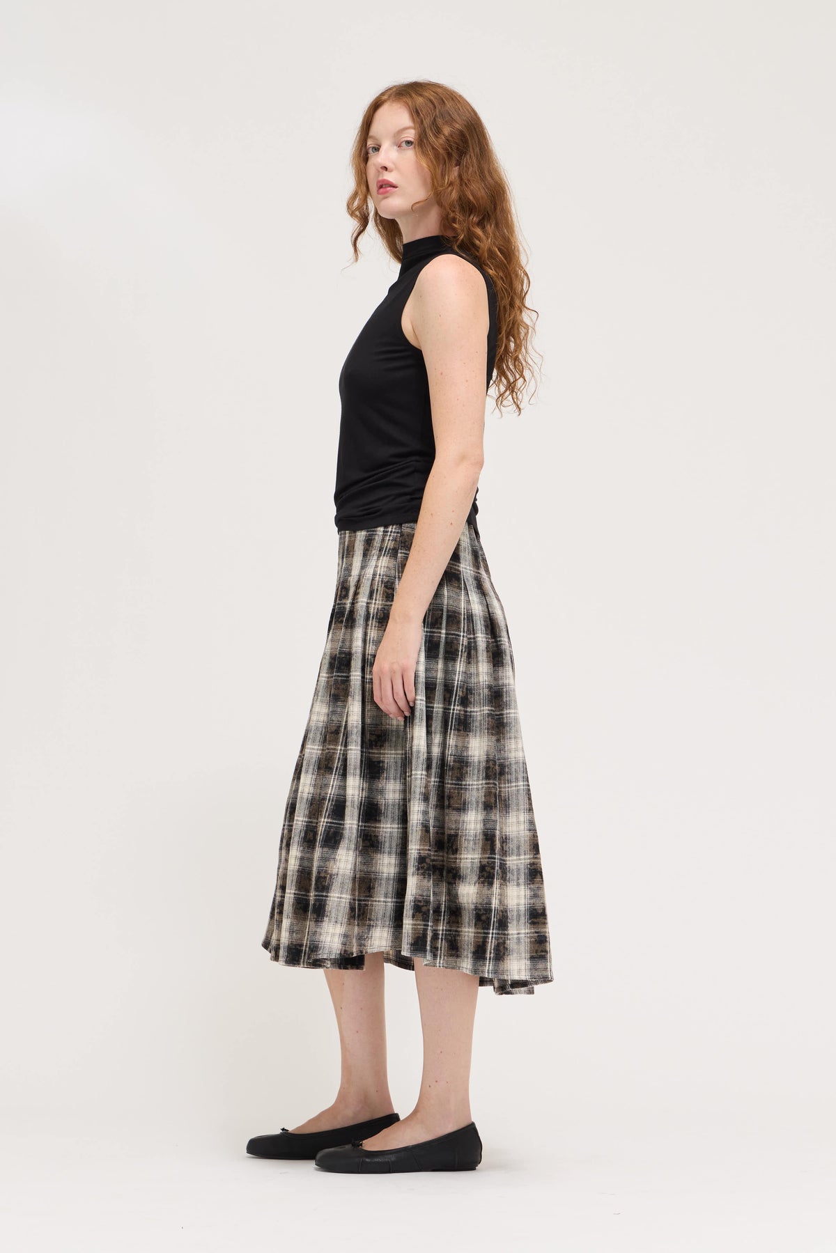 Mock Neck Modal Tank in Black