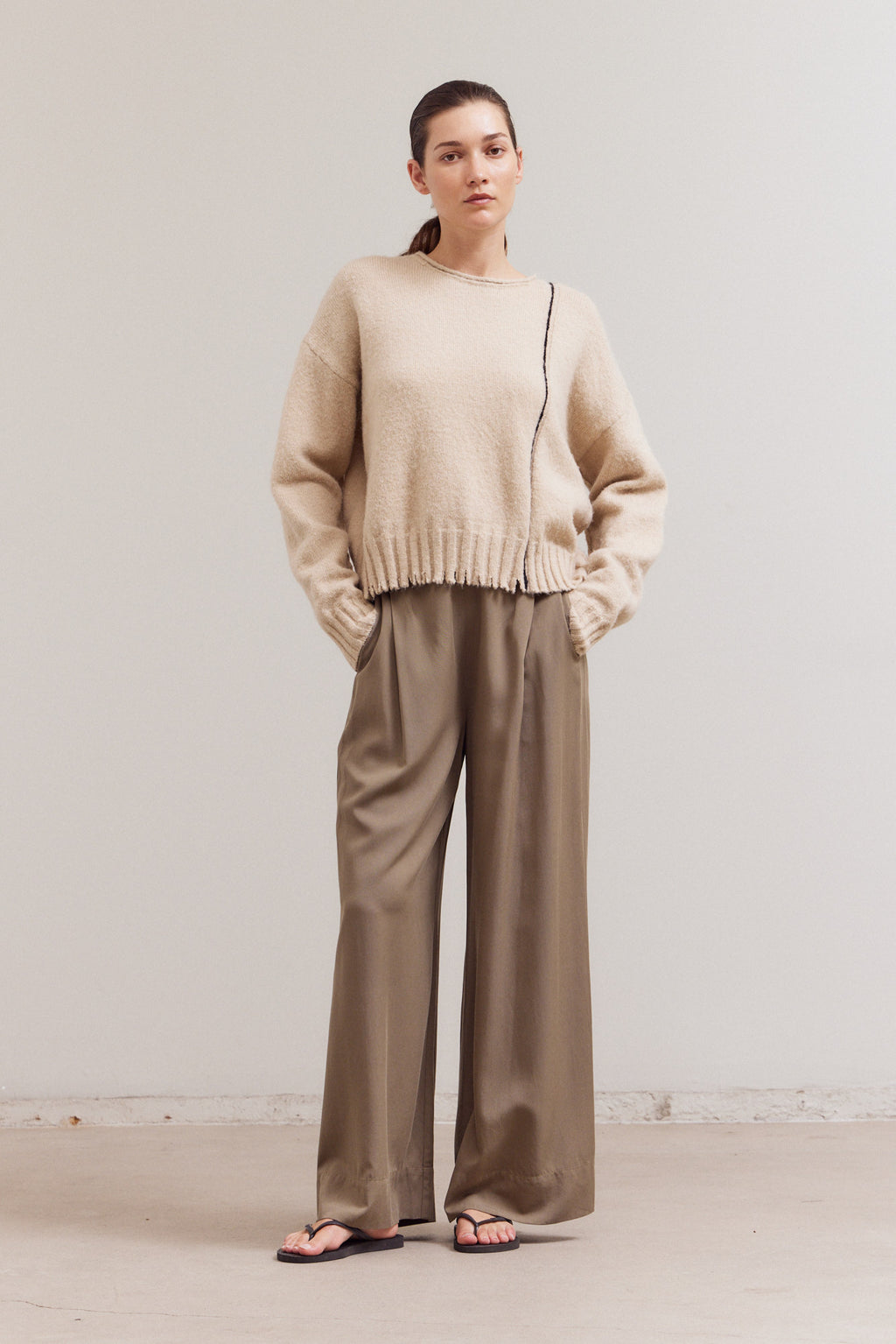 Distress Hem Sweater