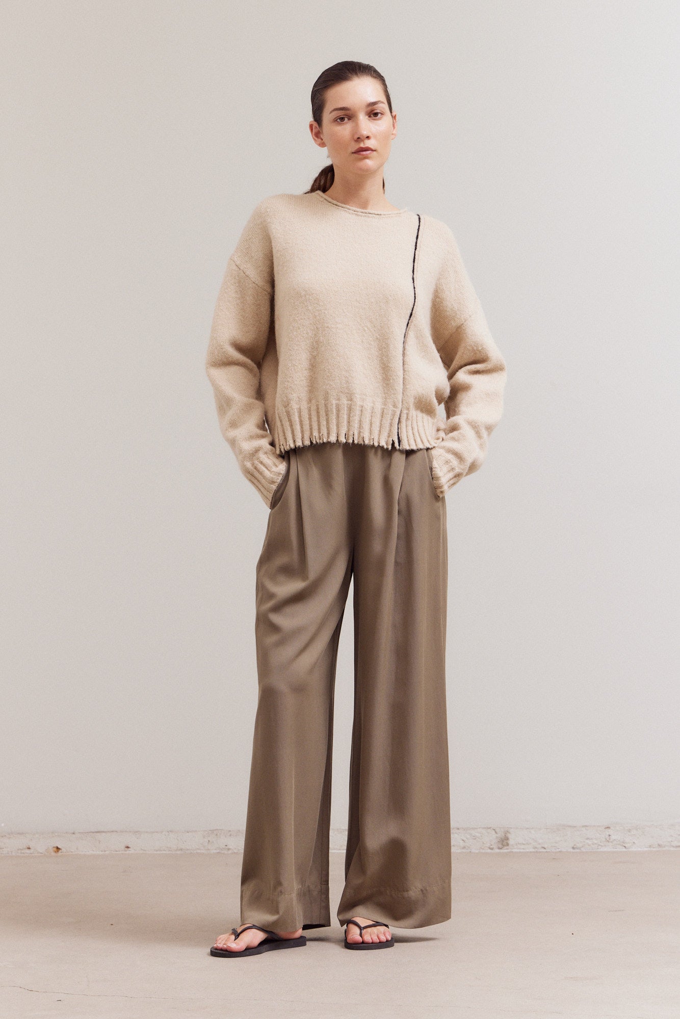 Distress Hem Sweater