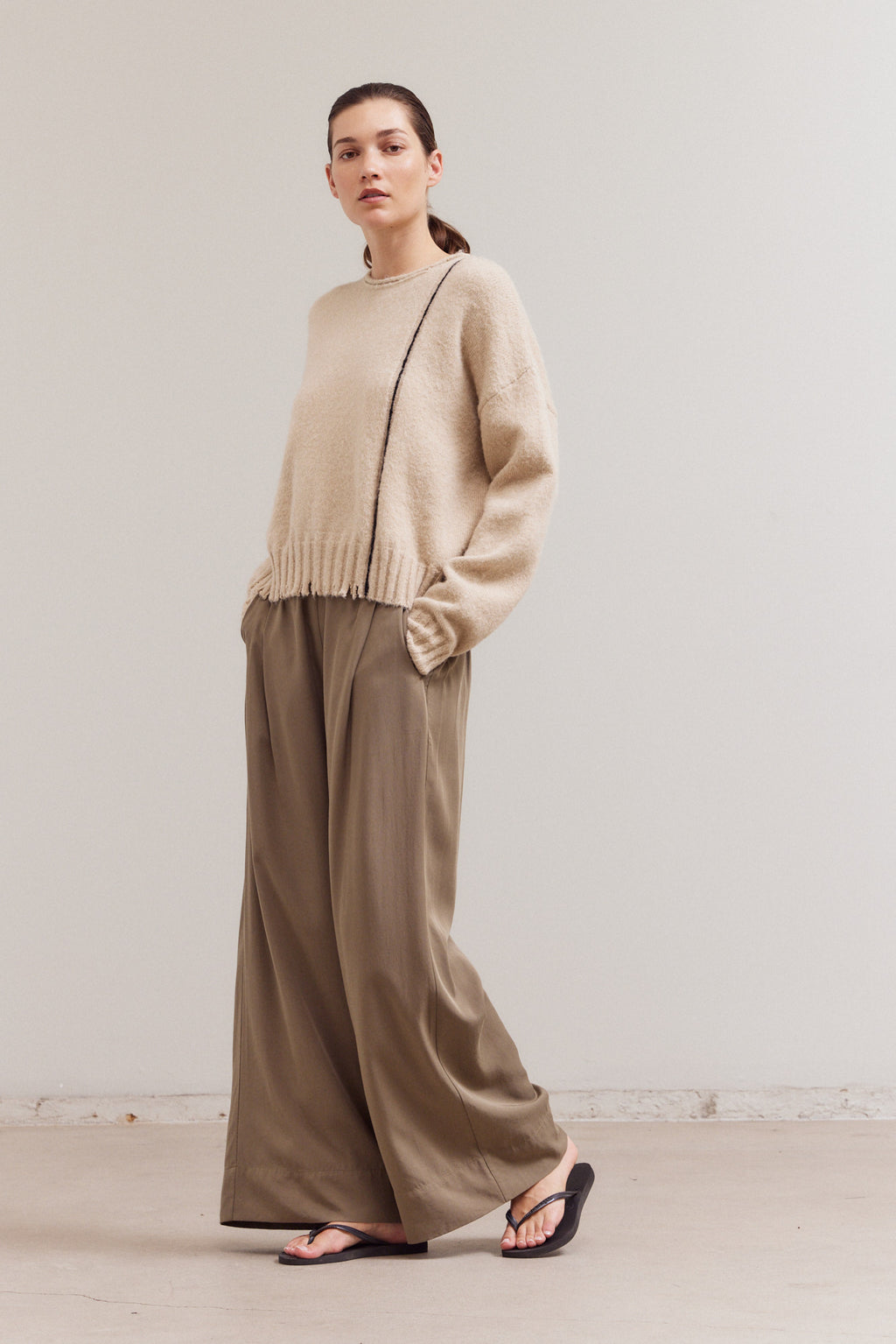 Distress Hem Sweater