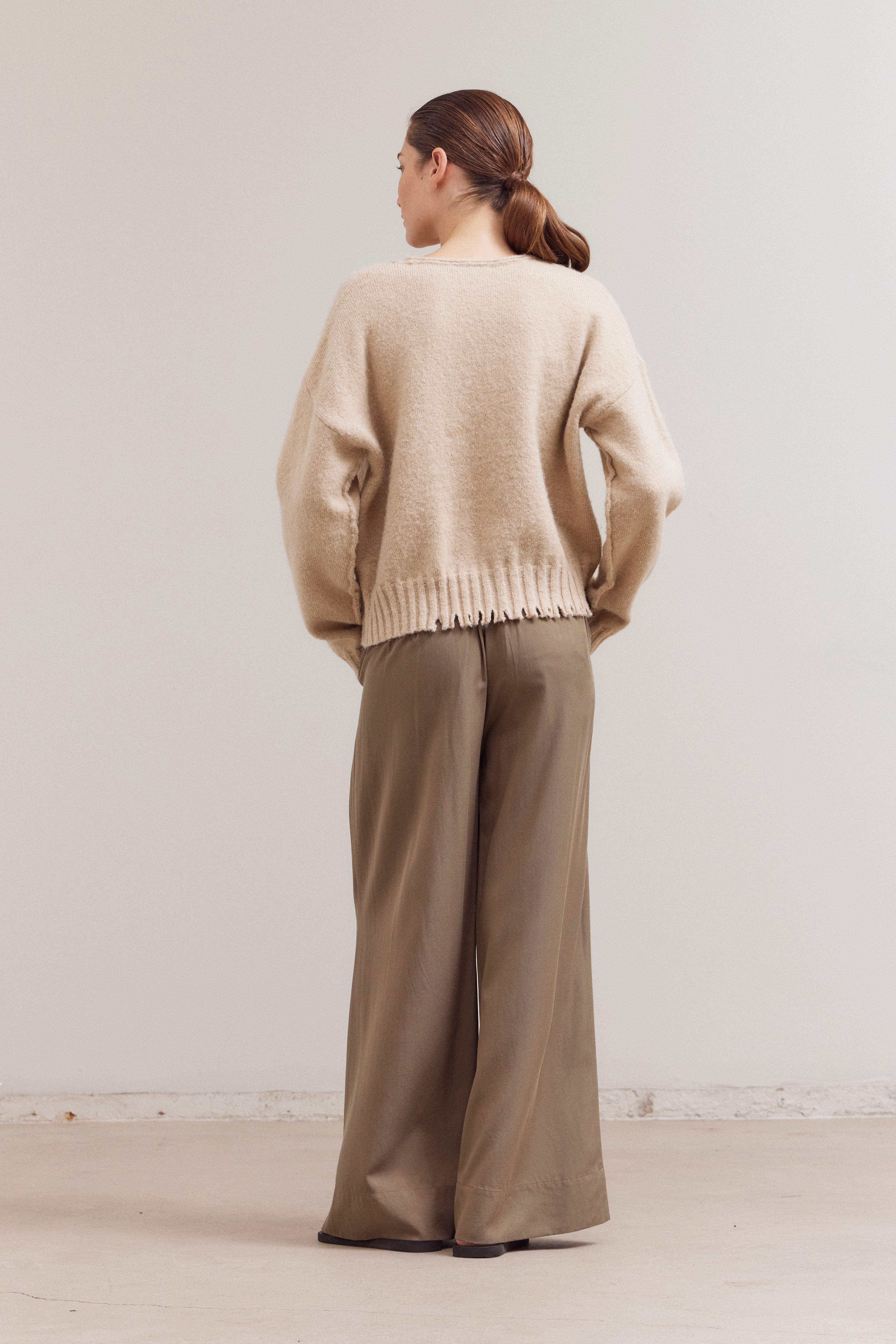 Distress Hem Sweater