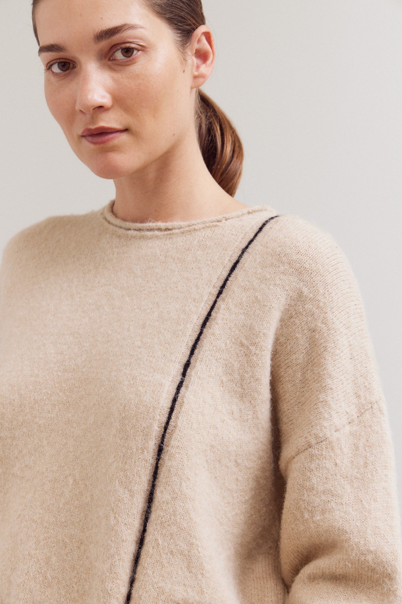 Distress Hem Sweater