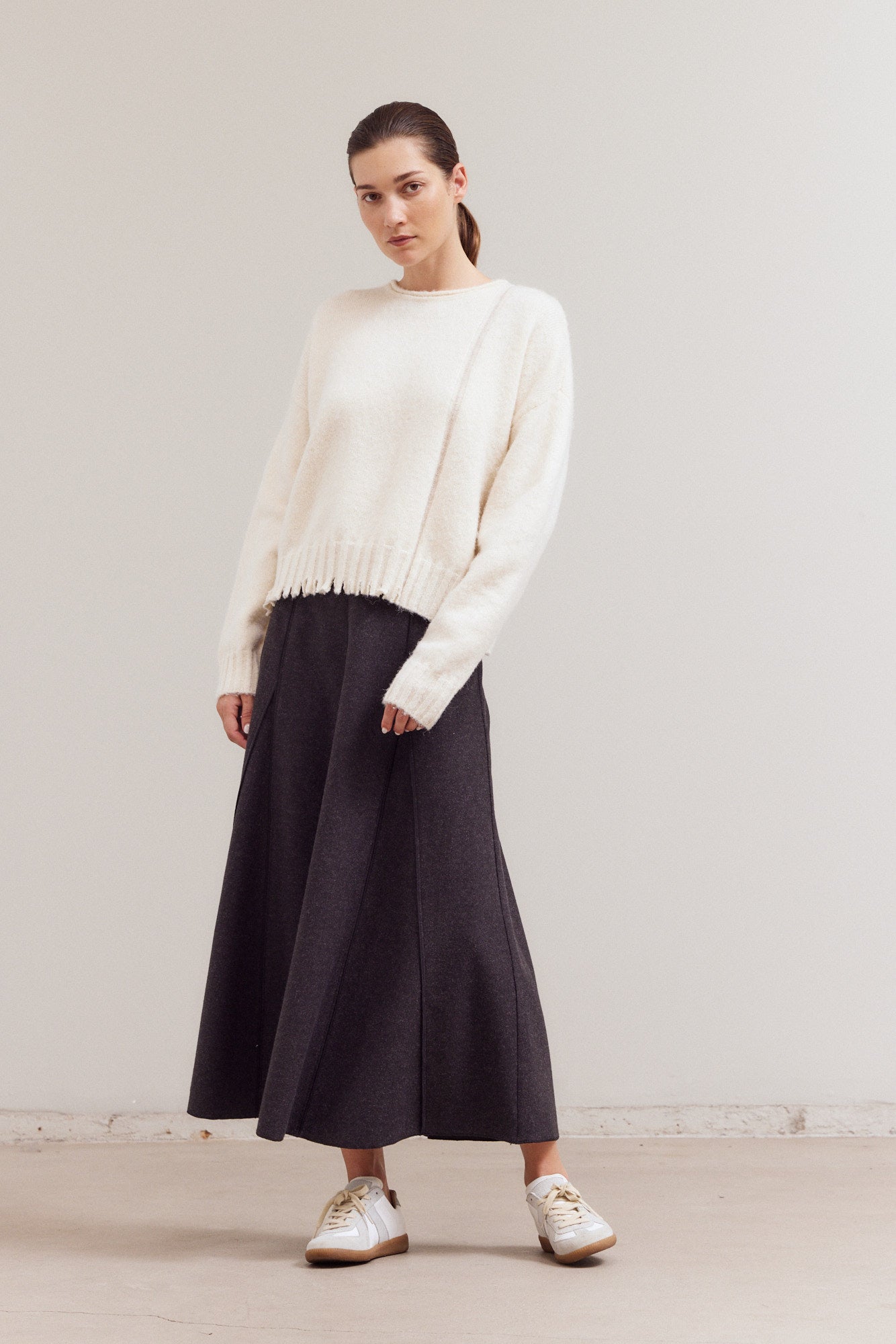 Distress Hem Sweater