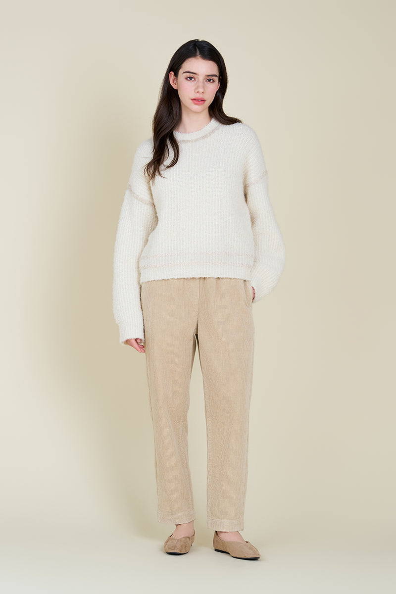 Contrast Outline Sweater
