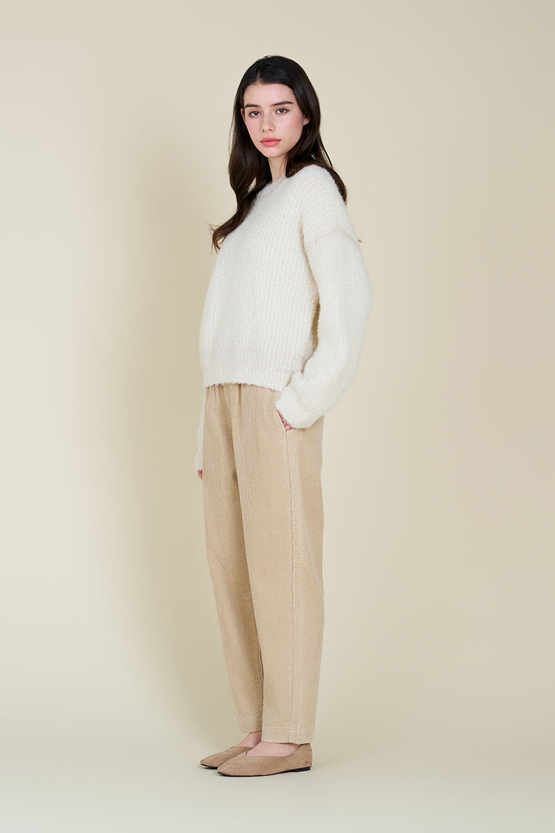 Contrast Outline Sweater