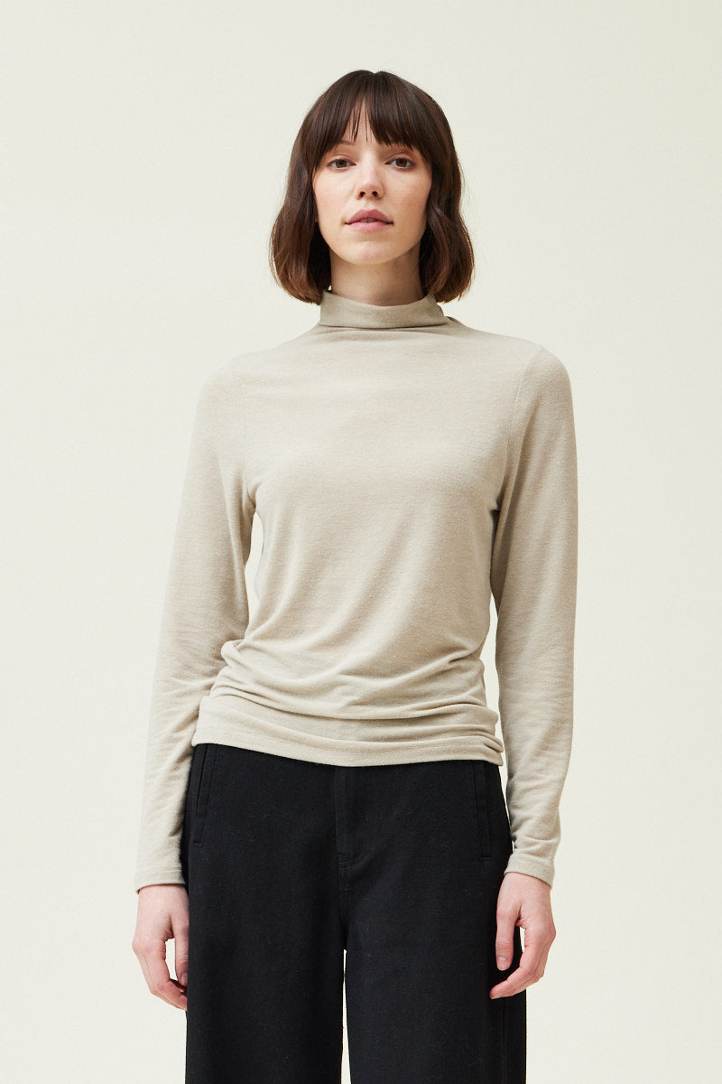 Turtleneck Jersey Top