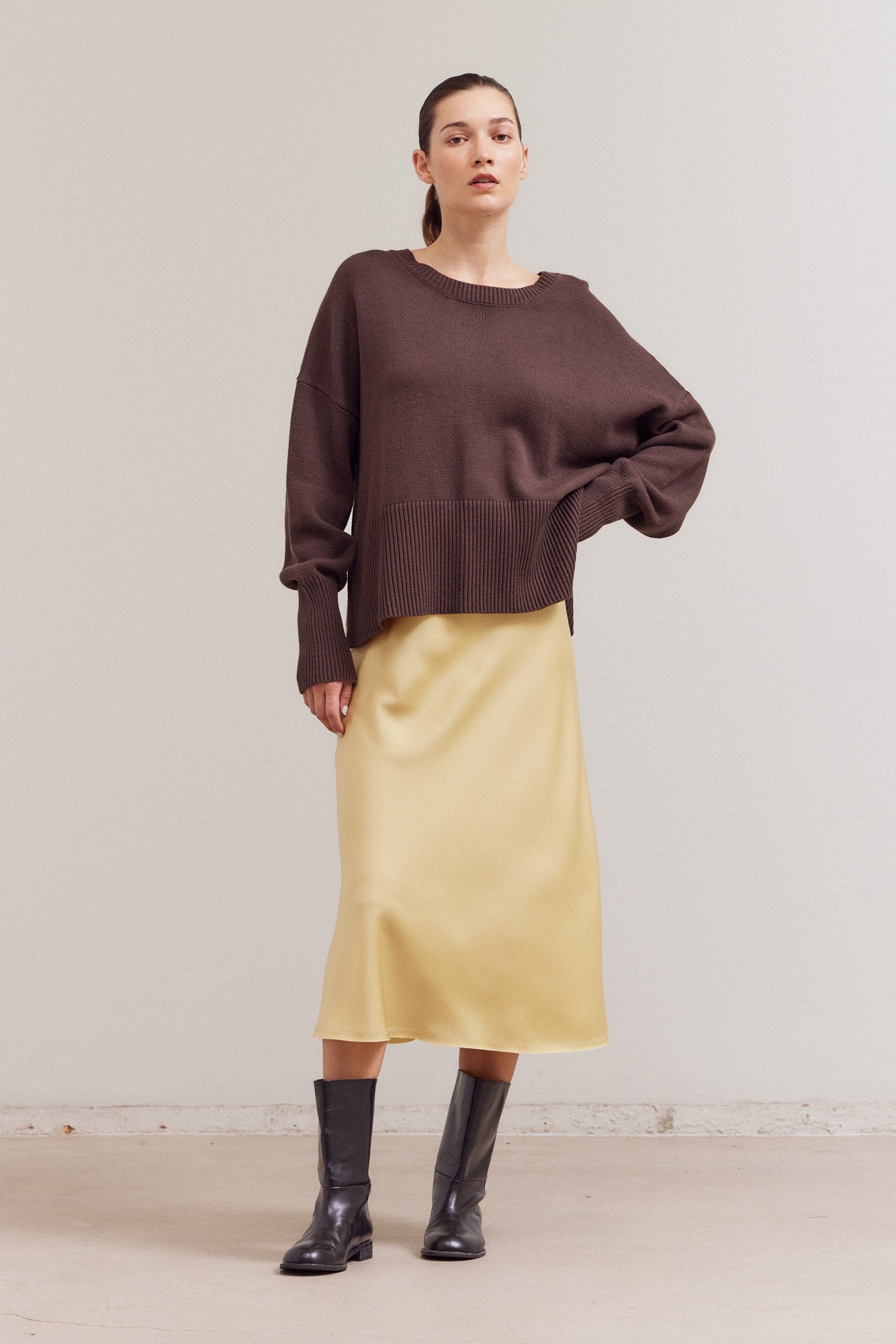 Side Slit Sweater Top