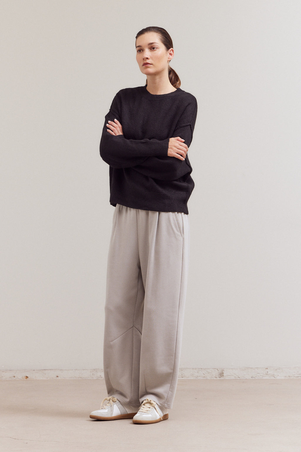 Mock Neck Cocoon Sweater