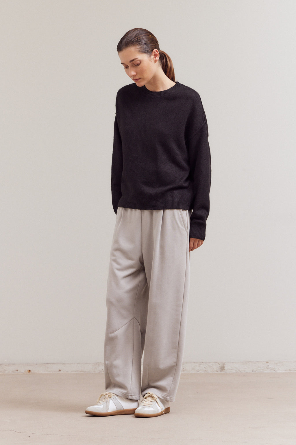 Mock Neck Cocoon Sweater