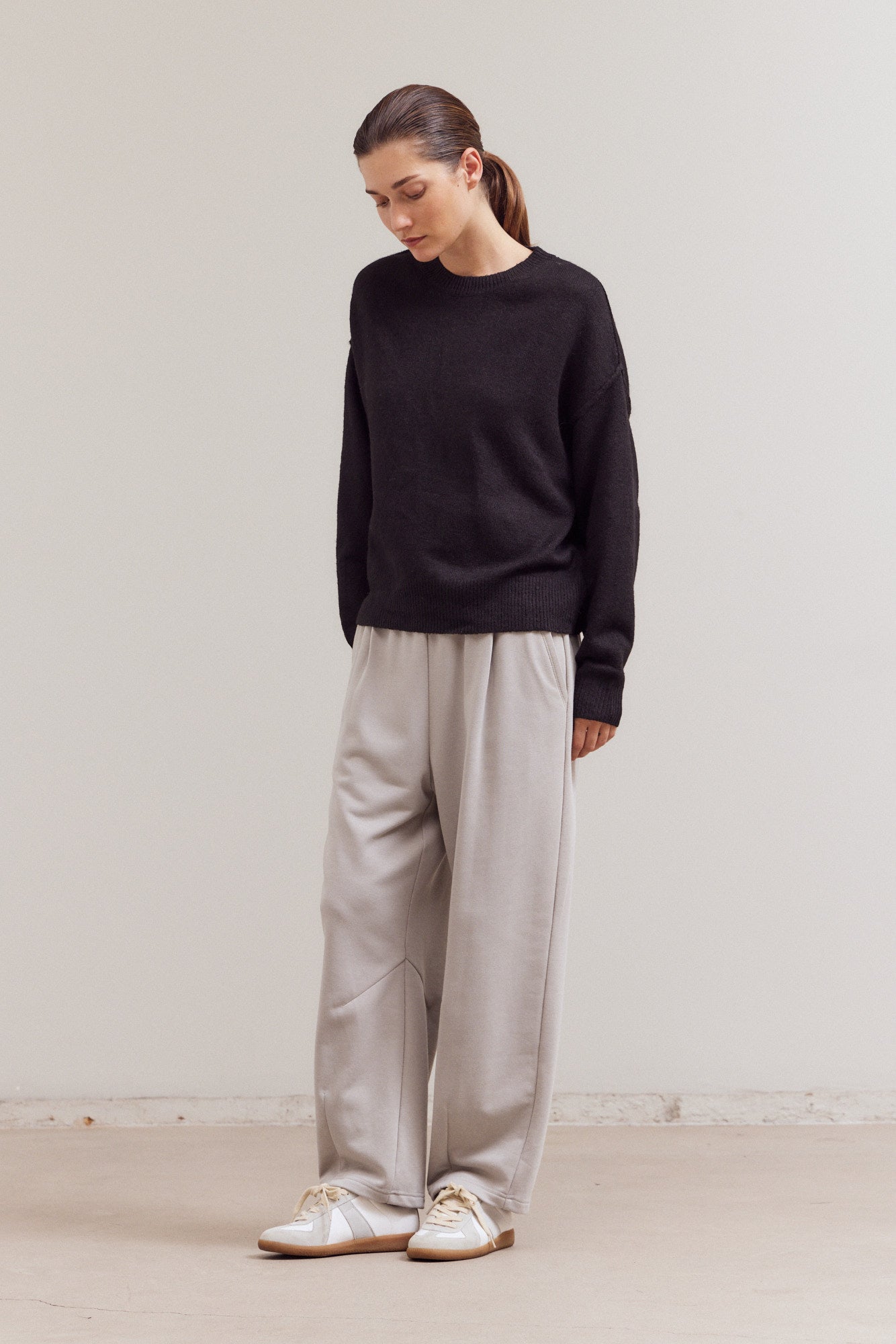 Mock Neck Cocoon Sweater
