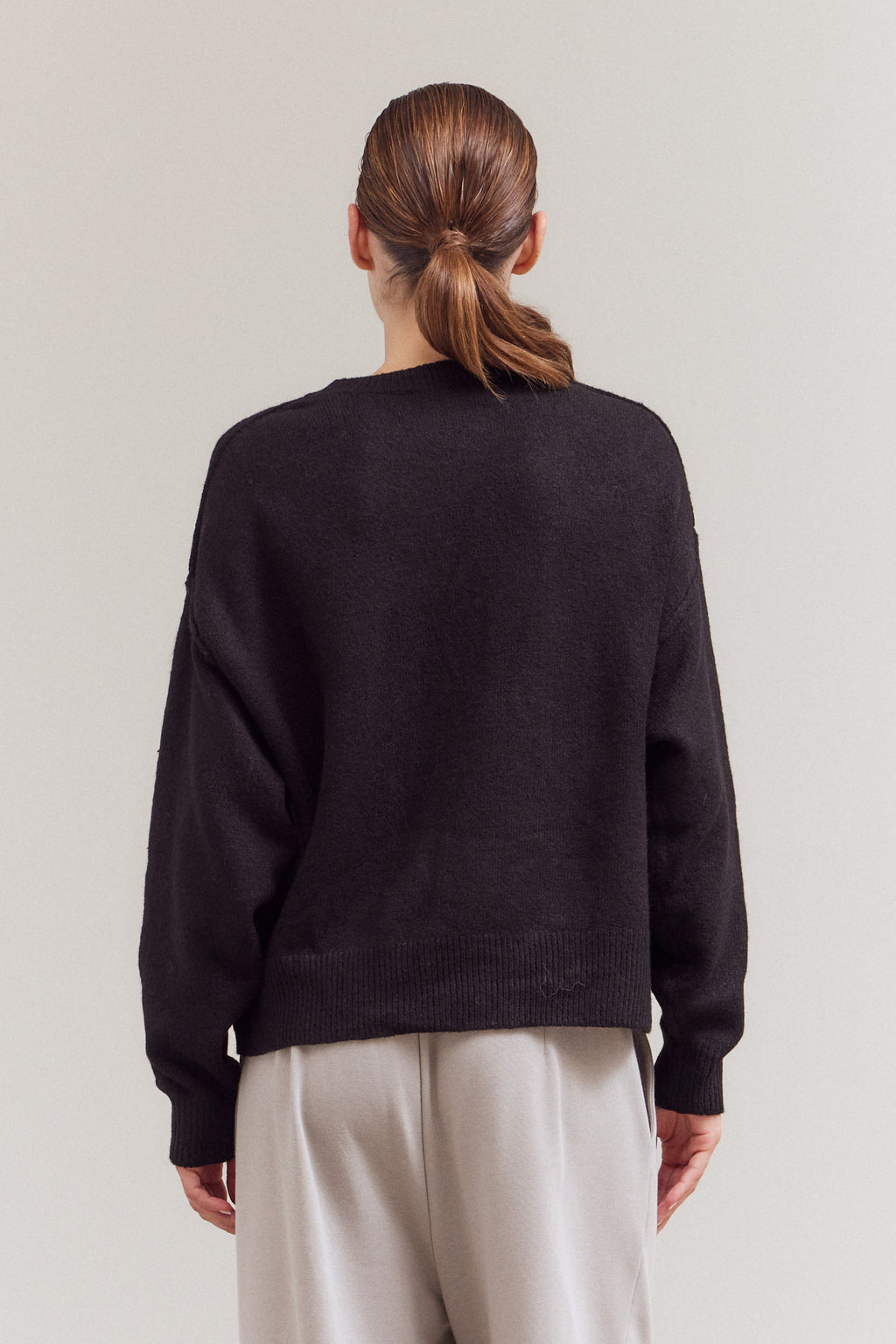 Mock Neck Cocoon Sweater