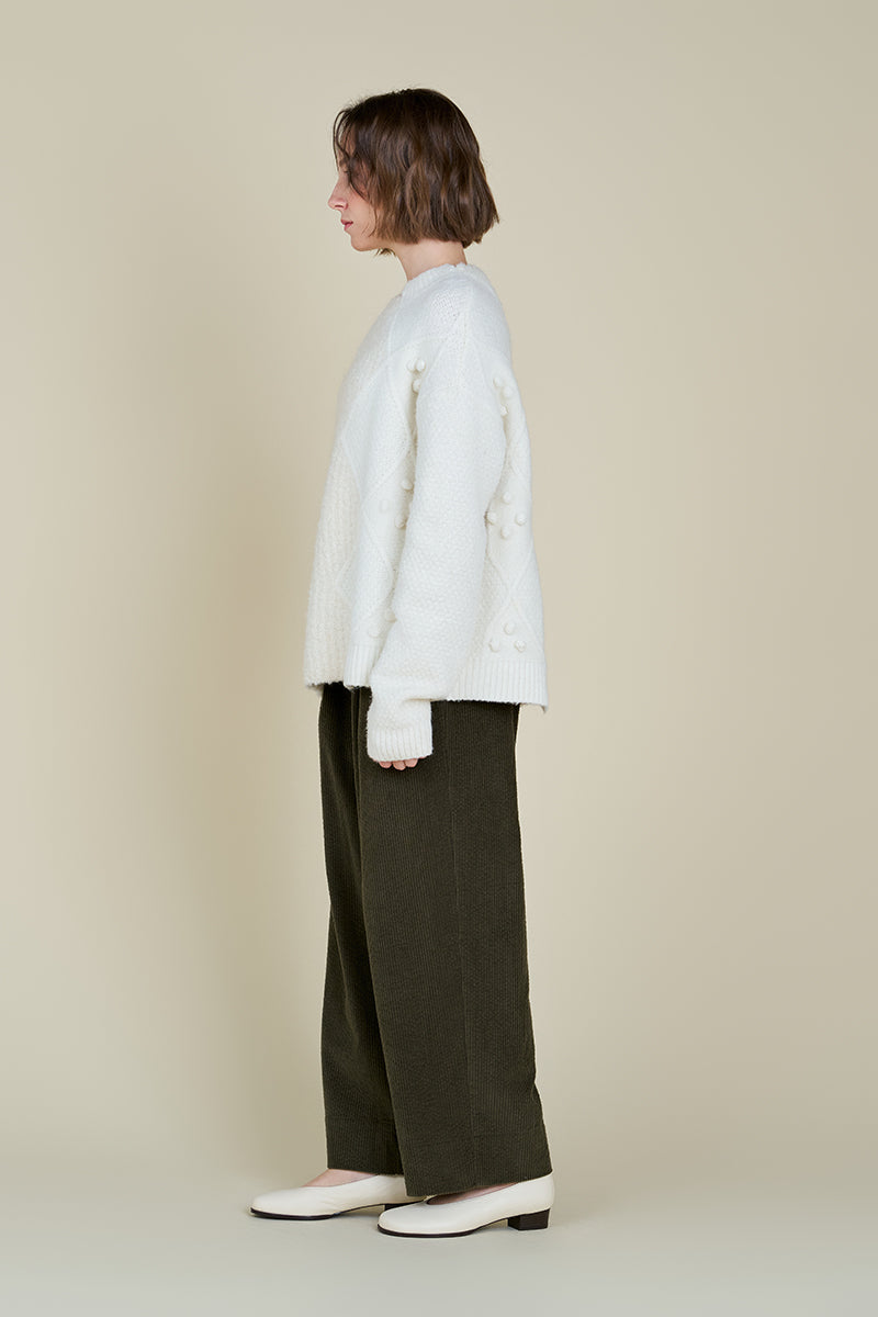 Contrast Knit Sweater