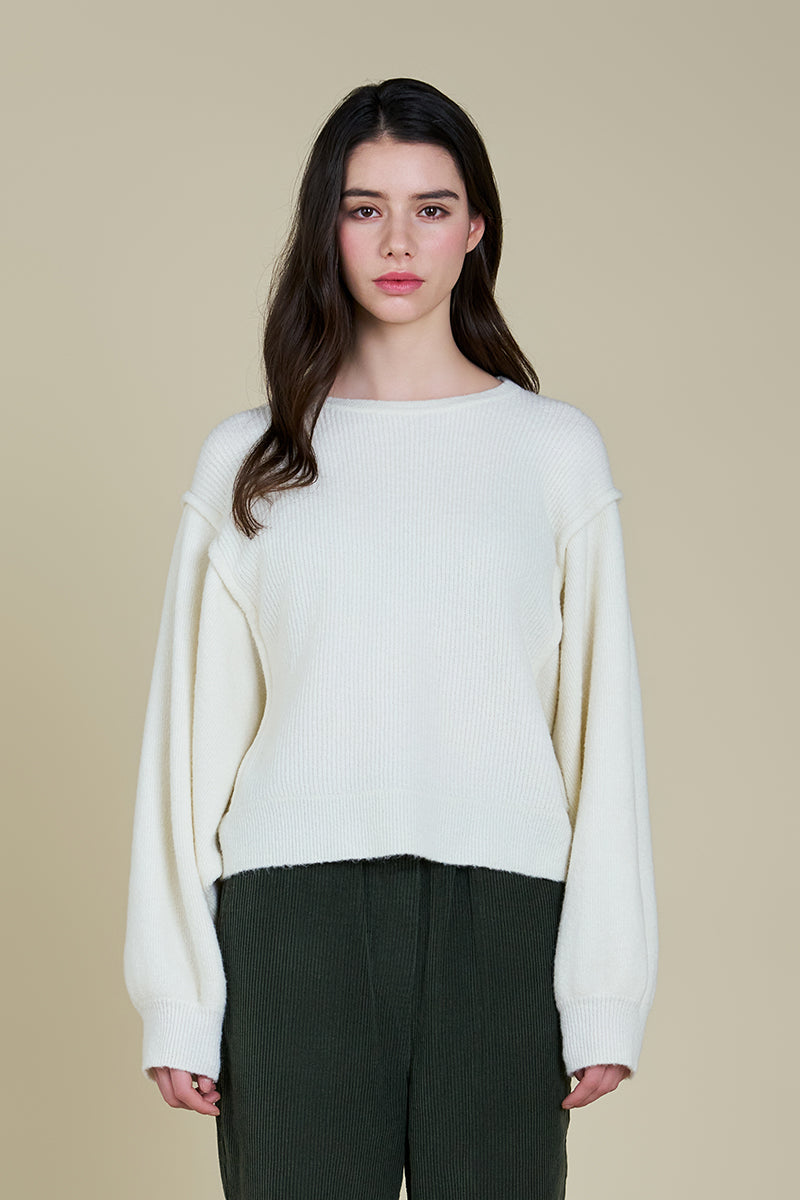 Rib Batwing Sweater