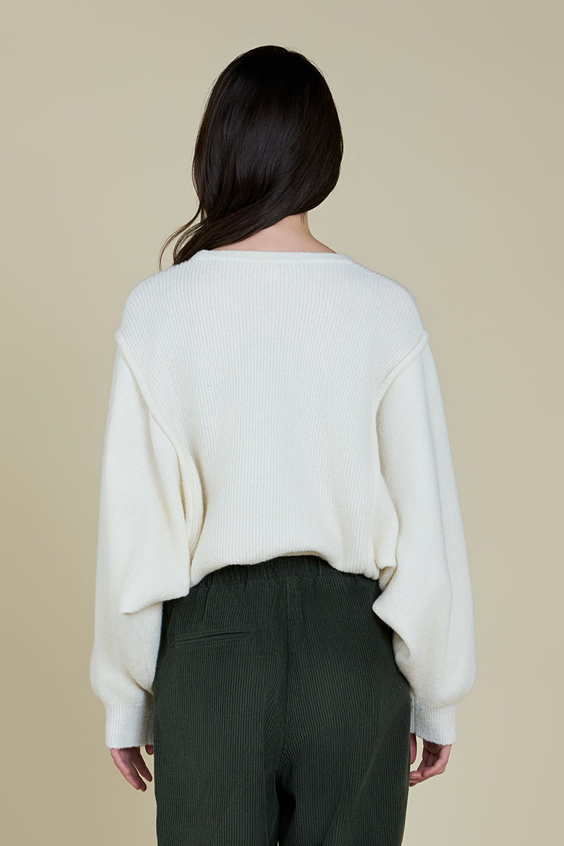 Rib Batwing Sweater