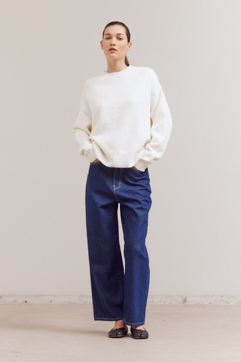 Mock Neck Cocoon Sweater