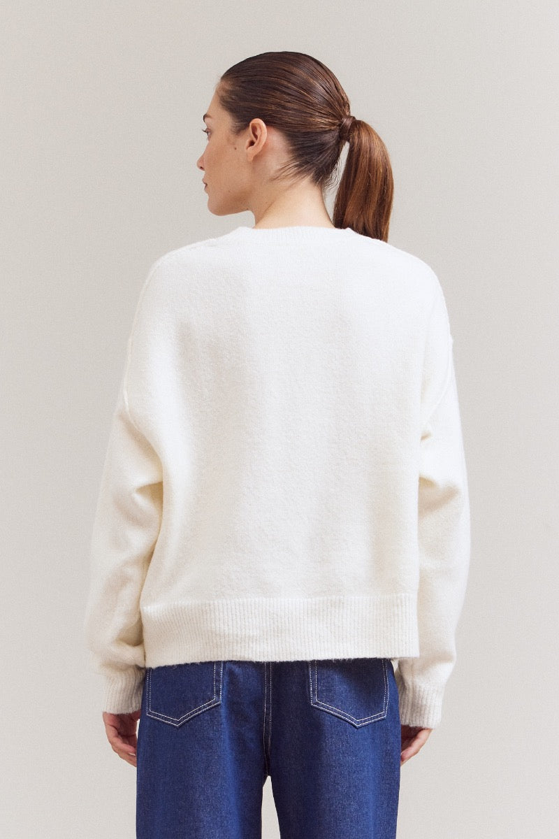 Mock Neck Cocoon Sweater