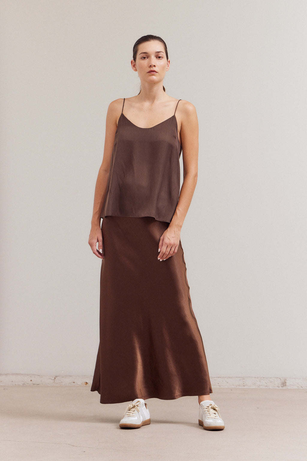 Solid Satin Cami Top