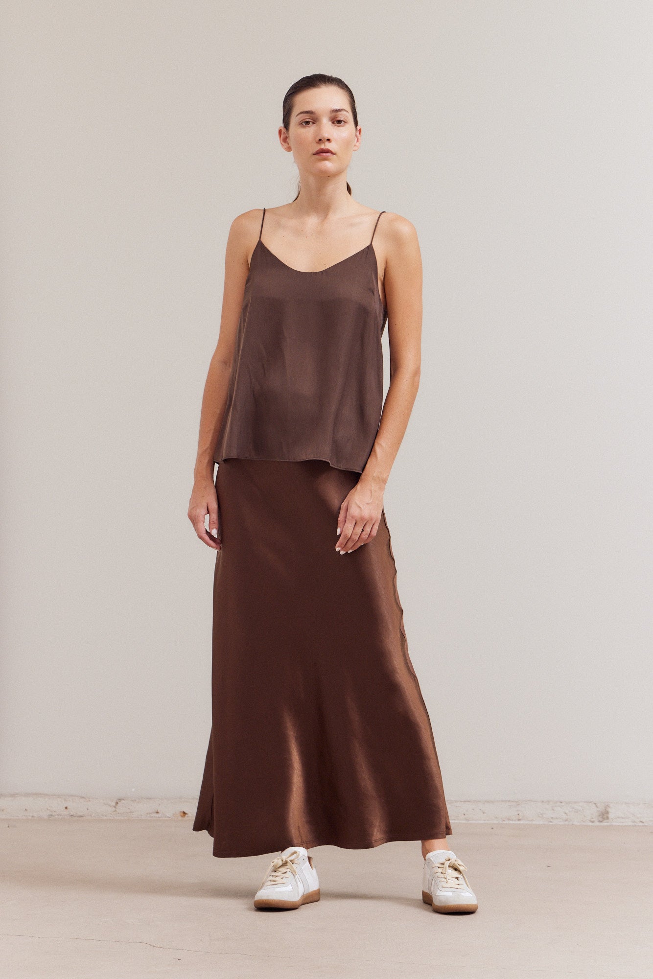 Solid Satin Cami Top