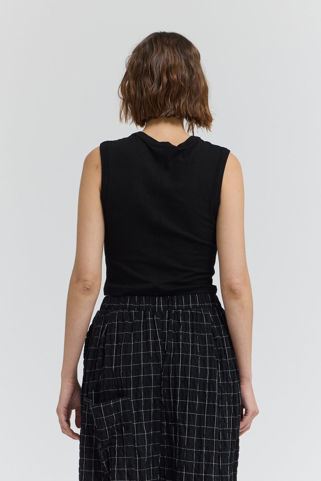 Jersey Crop Top in Black