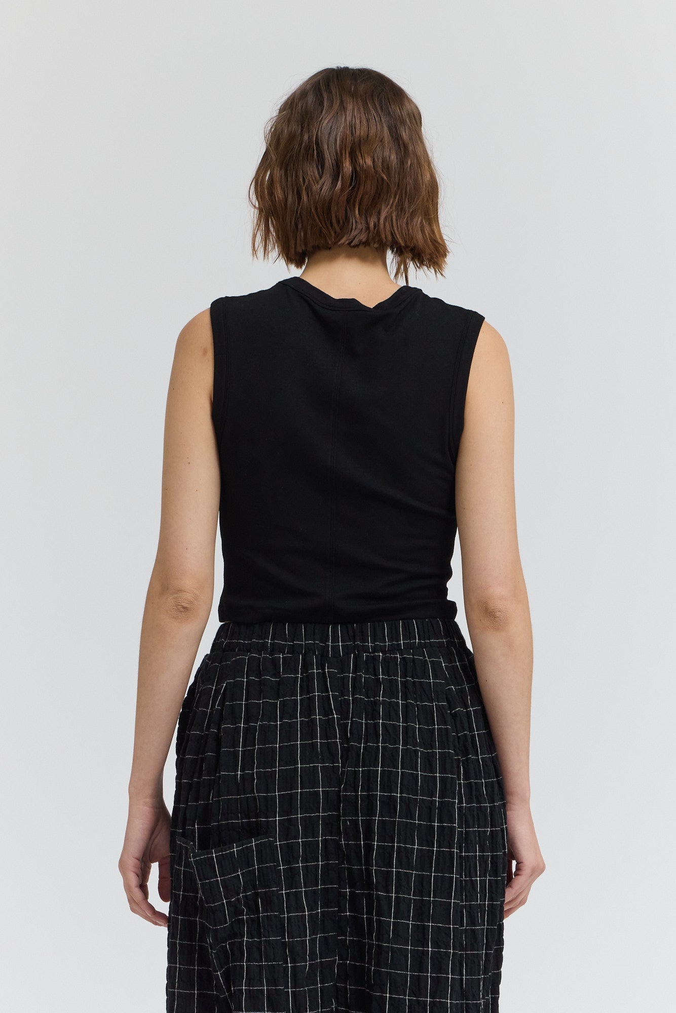 Jersey Crop Top in Black
