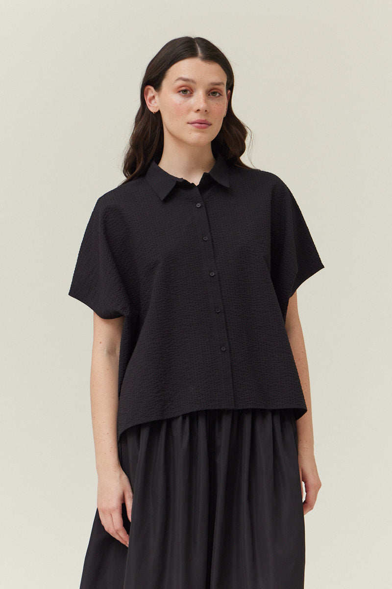 Seersucker Box Shirt