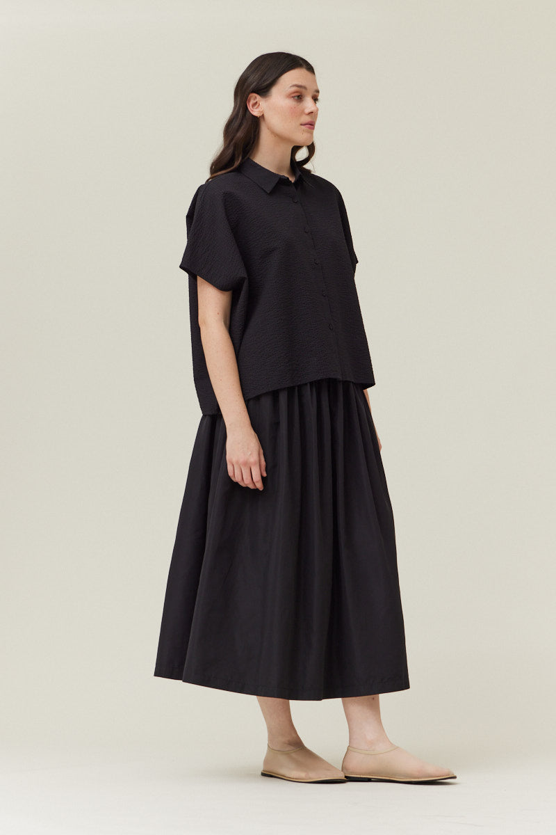 Seersucker Box Shirt