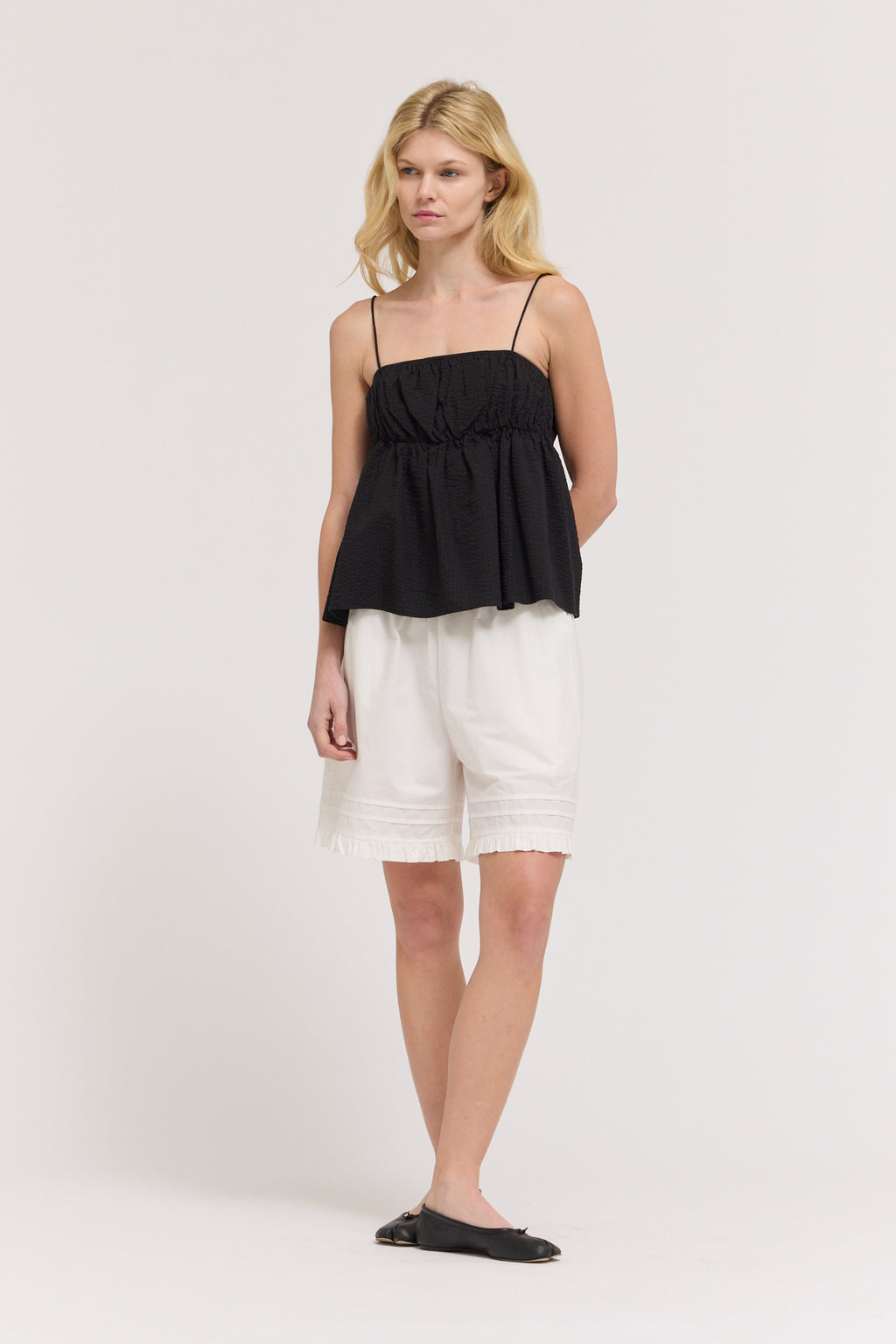 Seersucker Cami Top