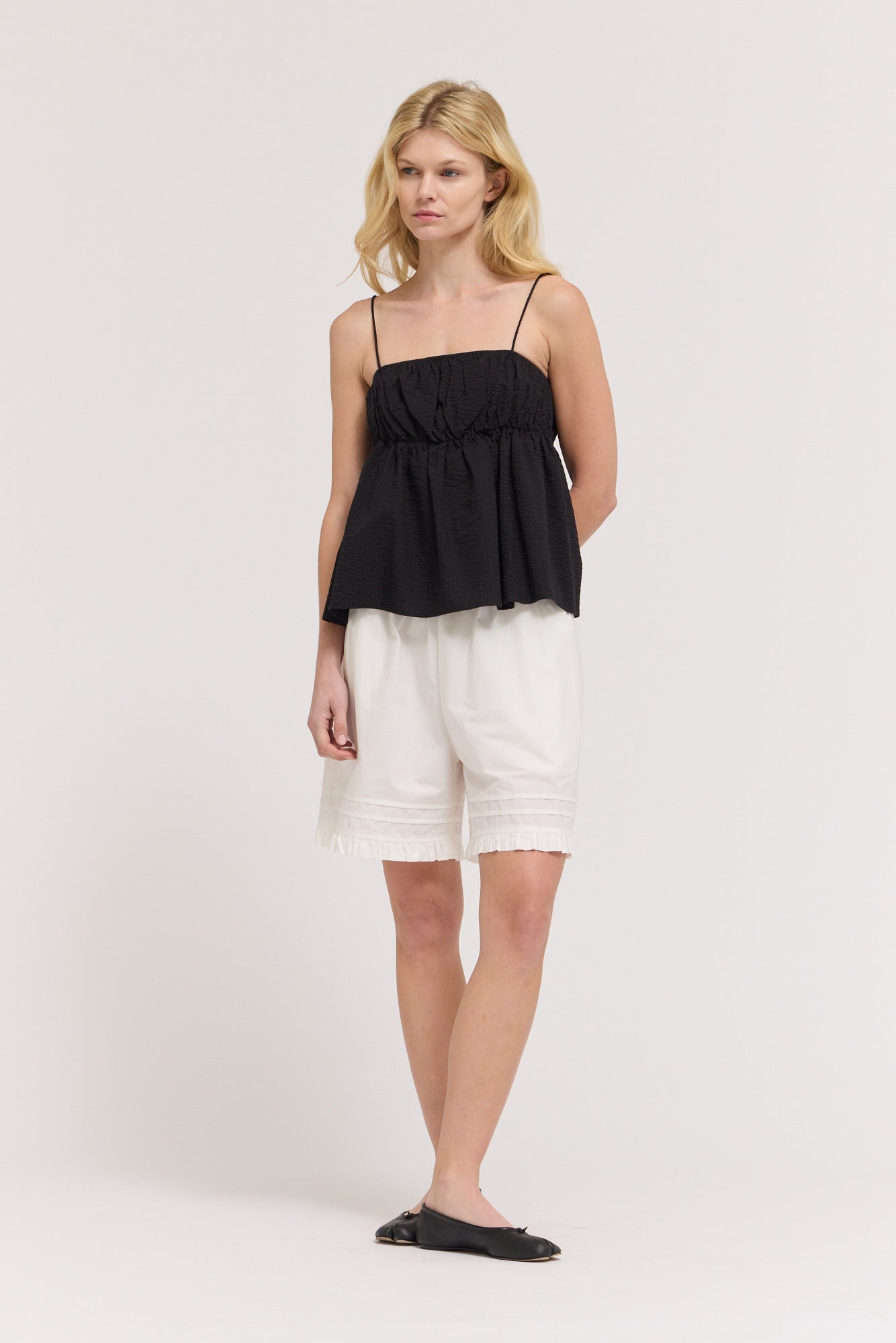 Seersucker Cami Top
